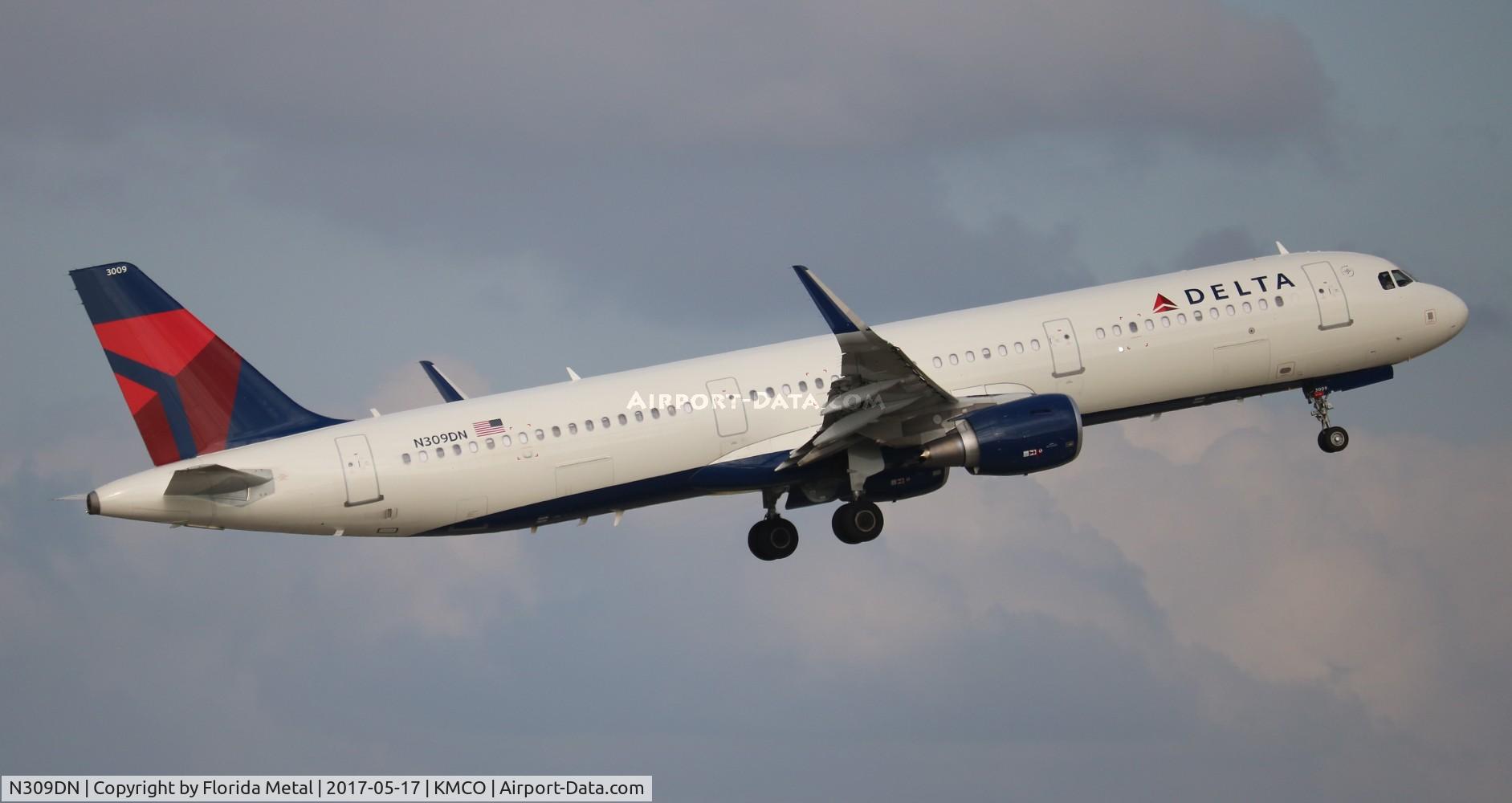 N309DN, 2016 Airbus A321-211 C/N 7268, DAL A321 zx MCO-MSP