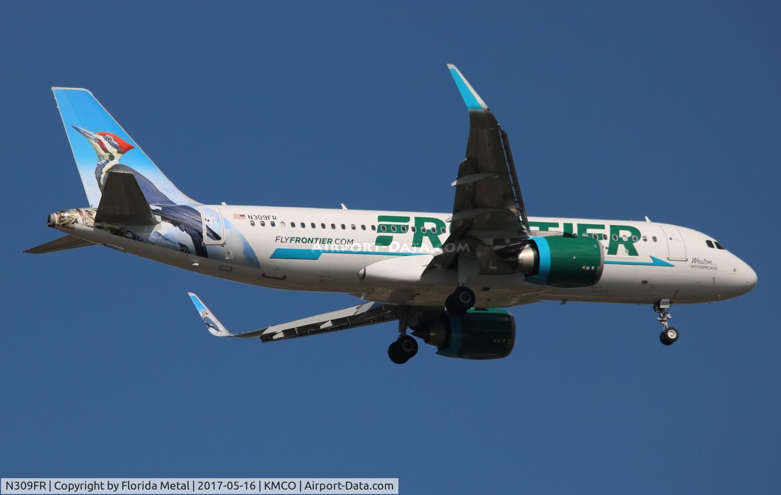 N309FR, 2017 Airbus A320-251N C/N 7555, FFT A32N Weston zx PHX-MCO
