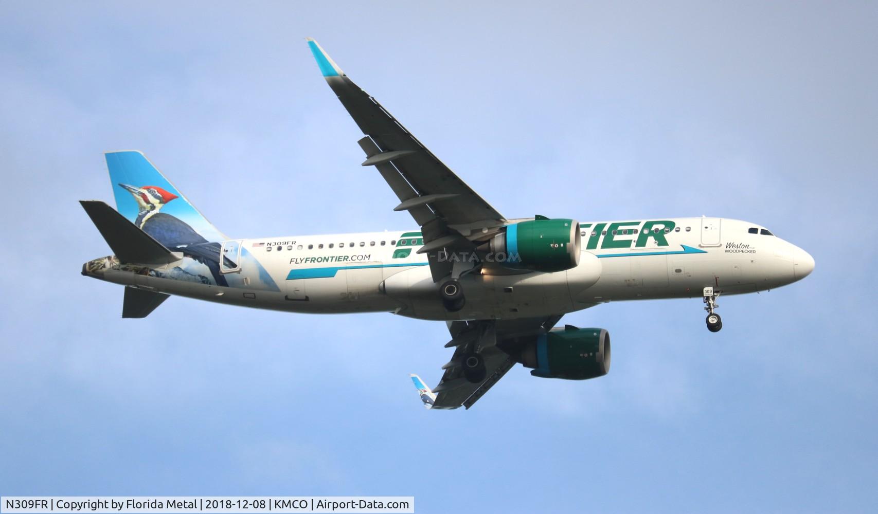 N309FR, 2017 Airbus A320-251N C/N 7555, FFT A32N Weston zx BDL-MCO