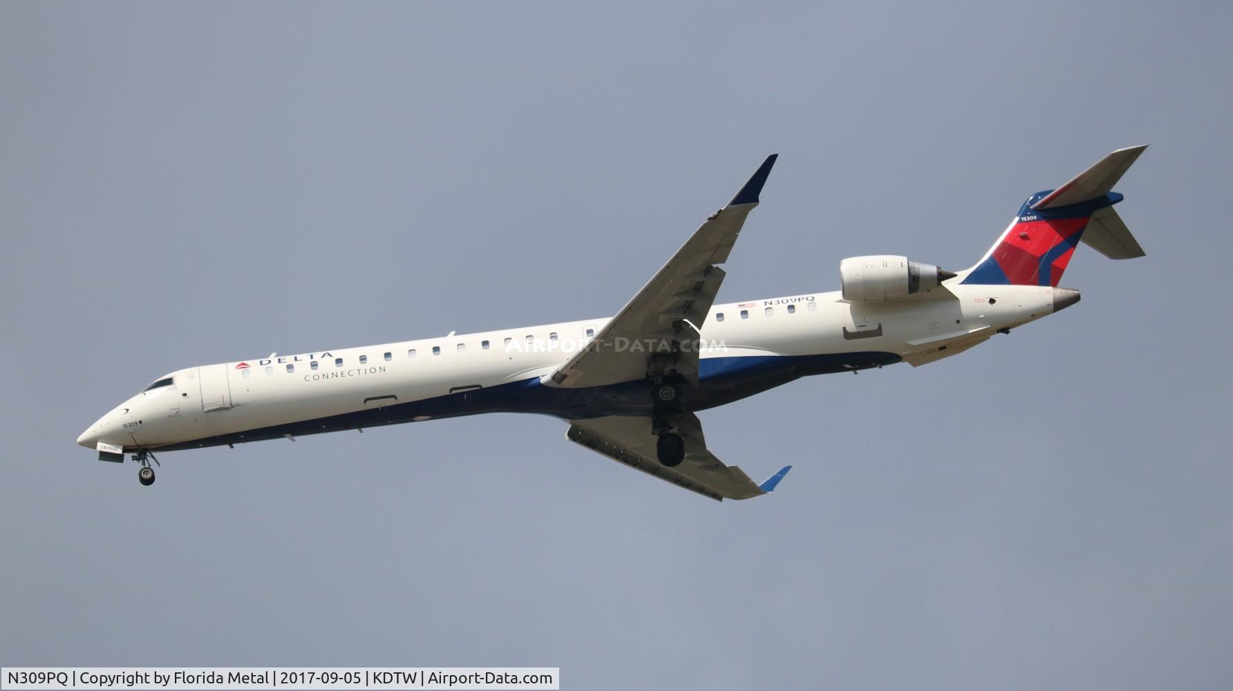 N309PQ, 2014 Bombardier CRJ-900LR (CL-600-2D24) C/N 15309, END/DAL CR9 TVC-DTW
