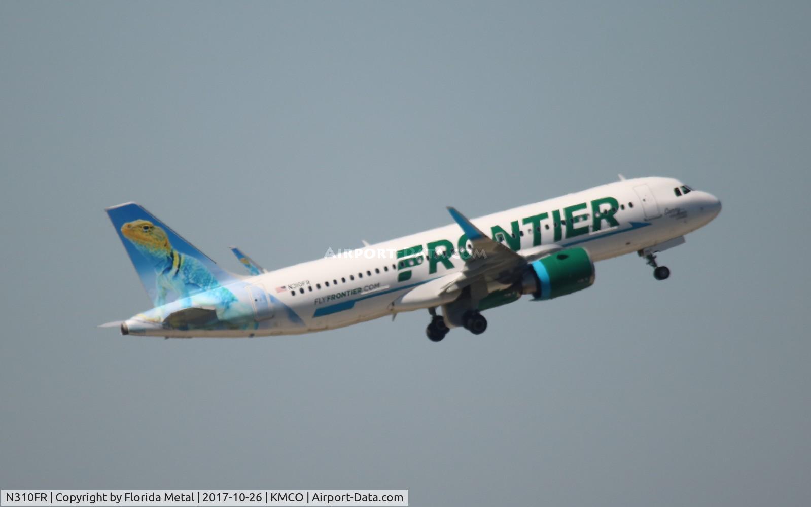 N310FR, 2017 Airbus A320-251N C/N 7600, FFT A32N Sunny zx MCO-PHL