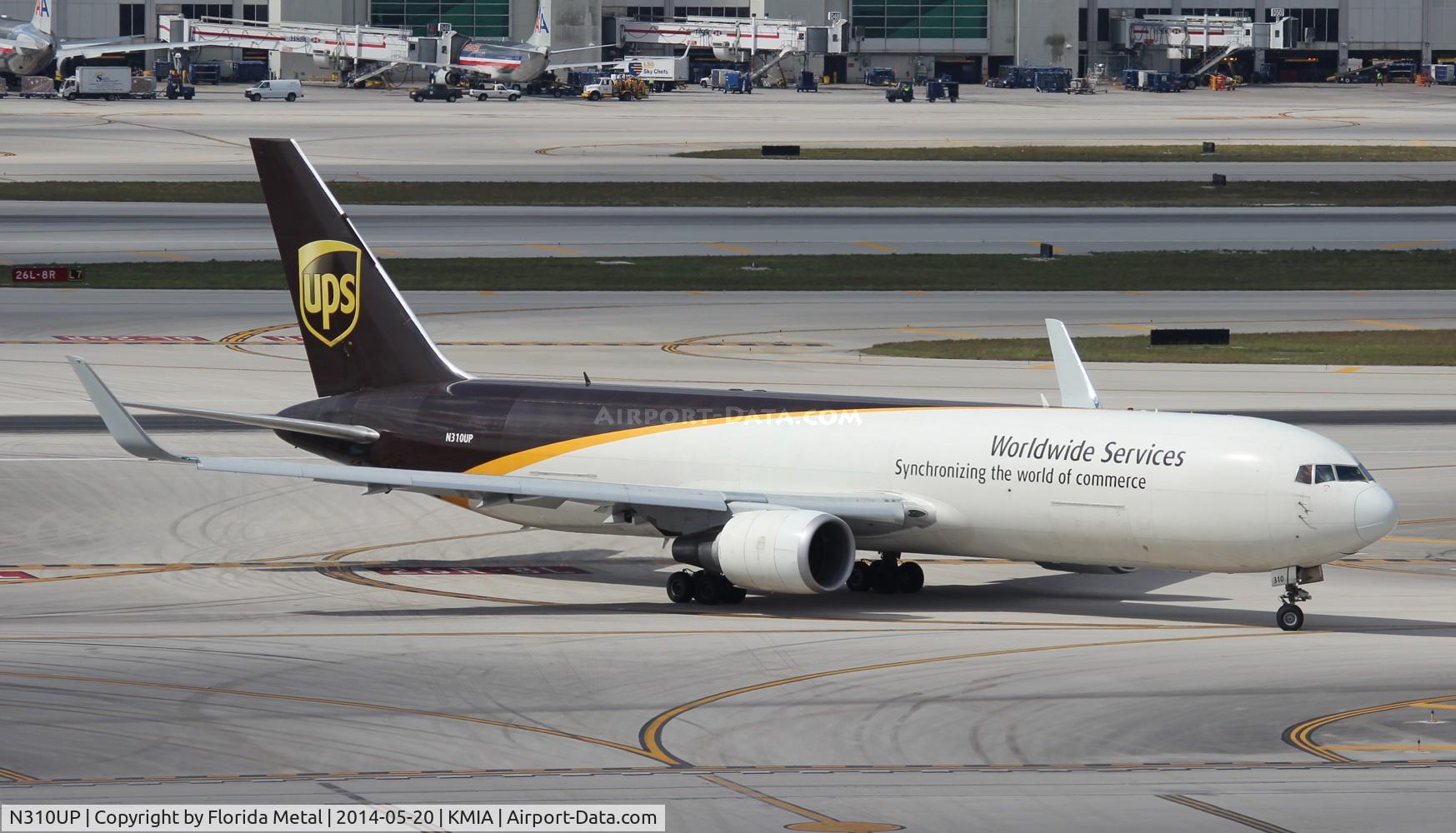 N310UP, 1996 Boeing 767-34AF C/N 27762, UPS 767-300F zx PHL-MIA