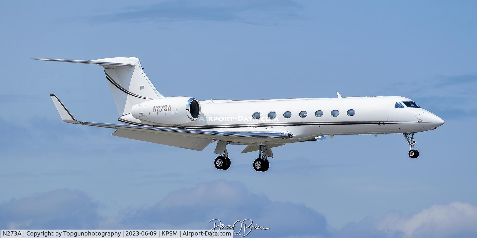 N273A, 2010 Gulfstream Aerospace GV-SP (G550) C/N 5273, Biz jet landing RW16