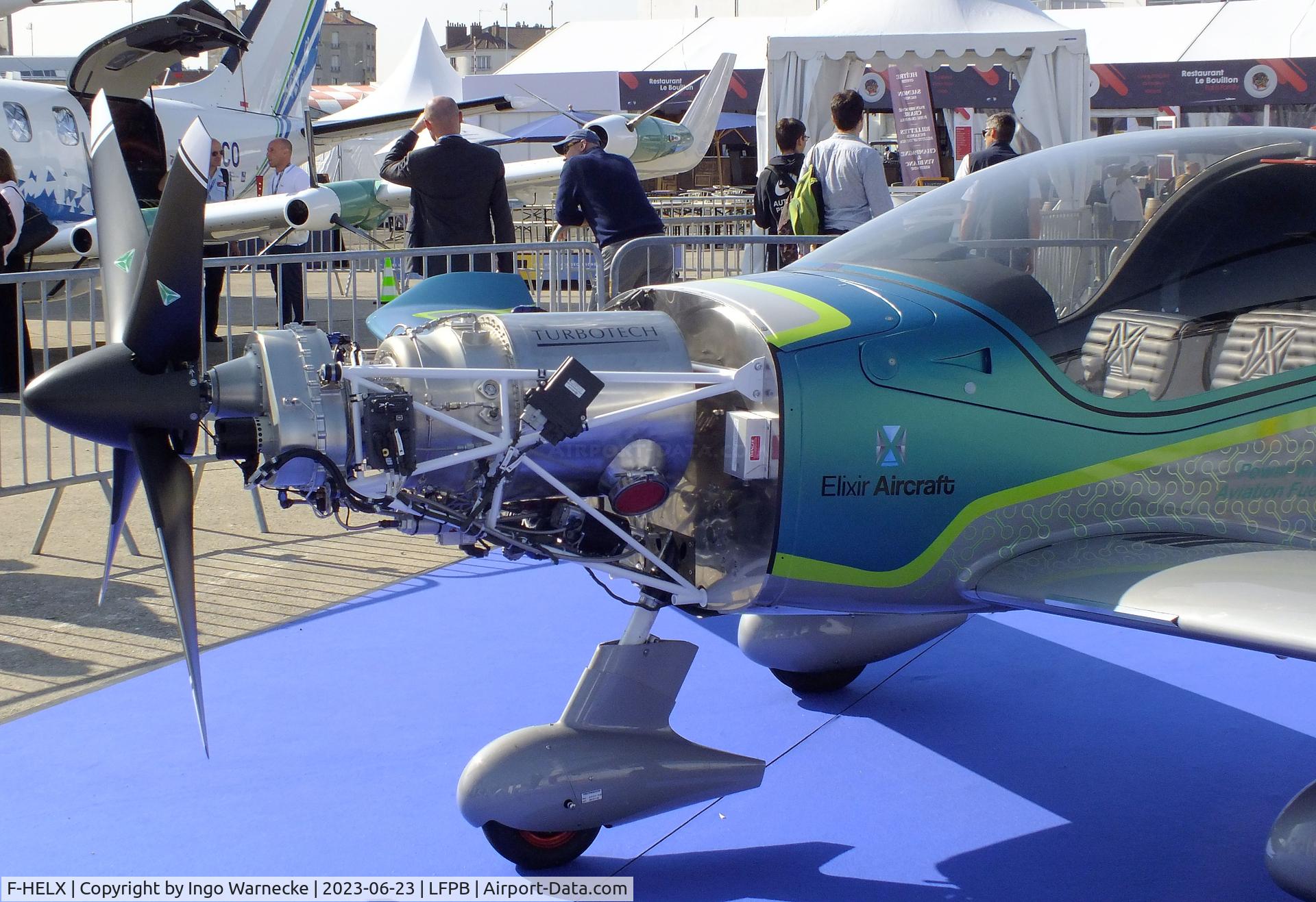 F-HELX, Elixir Aircraft Elixir C/N 002, Elixir Aircraft Elixir with Turbotech TP-R90 turboprop at the Aerosalon 2023, Paris