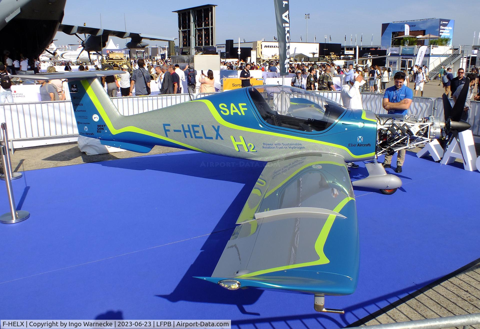 F-HELX, Elixir Aircraft Elixir C/N 002, Elixir Aircraft Elixir with Turbotech TP-R90 turboprop at the Aerosalon 2023, Paris