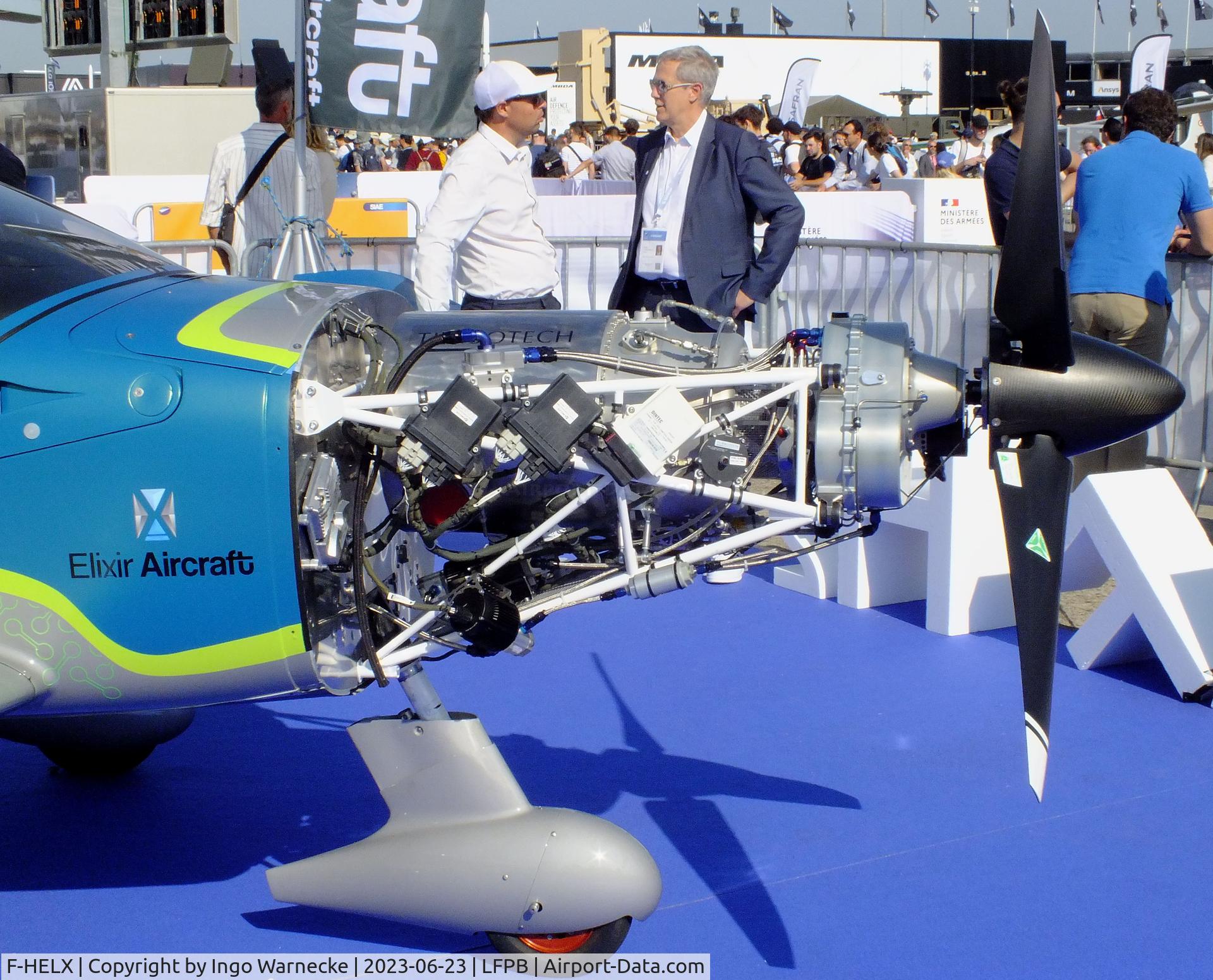 F-HELX, Elixir Aircraft Elixir C/N 002, Elixir Aircraft Elixir with Turbotech TP-R90 turboprop at the Aerosalon 2023, Paris