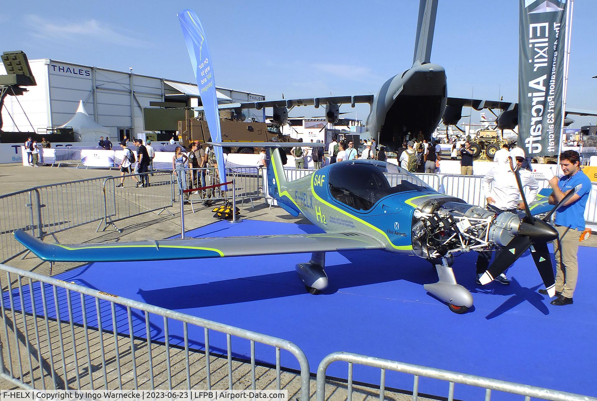 F-HELX, Elixir Aircraft Elixir C/N 002, Elixir Aircraft Elixir with Turbotech TP-R90 turboprop at the Aerosalon 2023, Paris