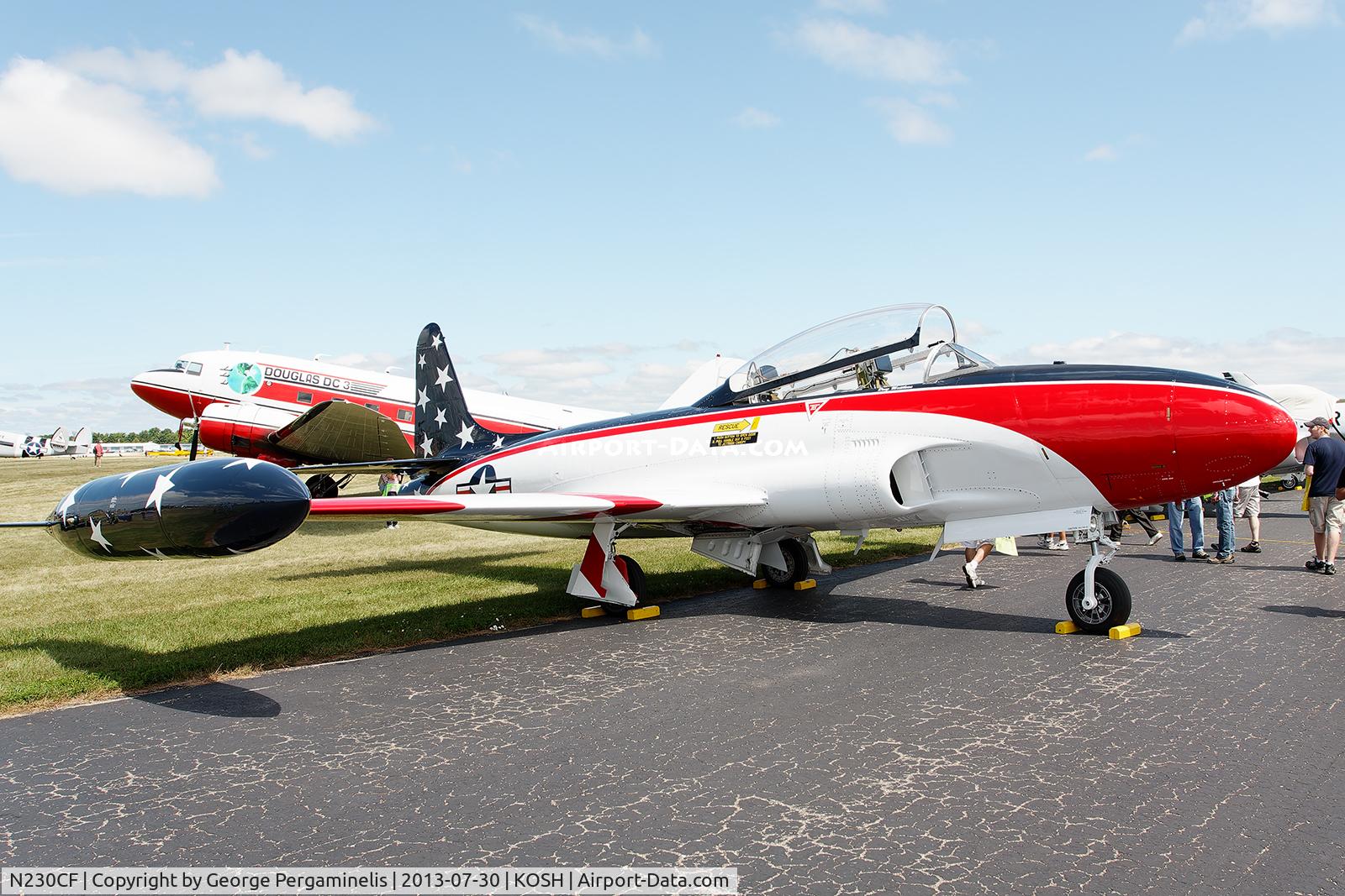 N230CF, 1953 Canadair CT-133 Silver Star 3 C/N T33-24, Oshkosh 2013.