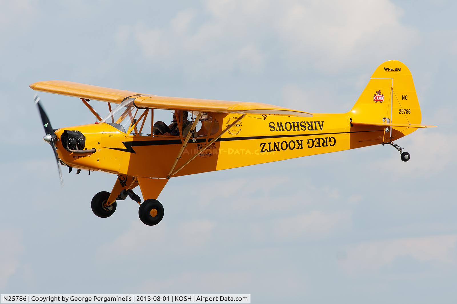 N25786, 1939 Piper J3C-65 Cub C/N 3740, Oshkosh 2013.