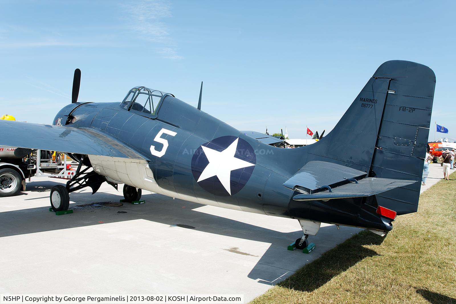 N5HP, 1945 General Motors (Grumman) FM-2 Wildcat C/N 5835, Oshkosh 2013.