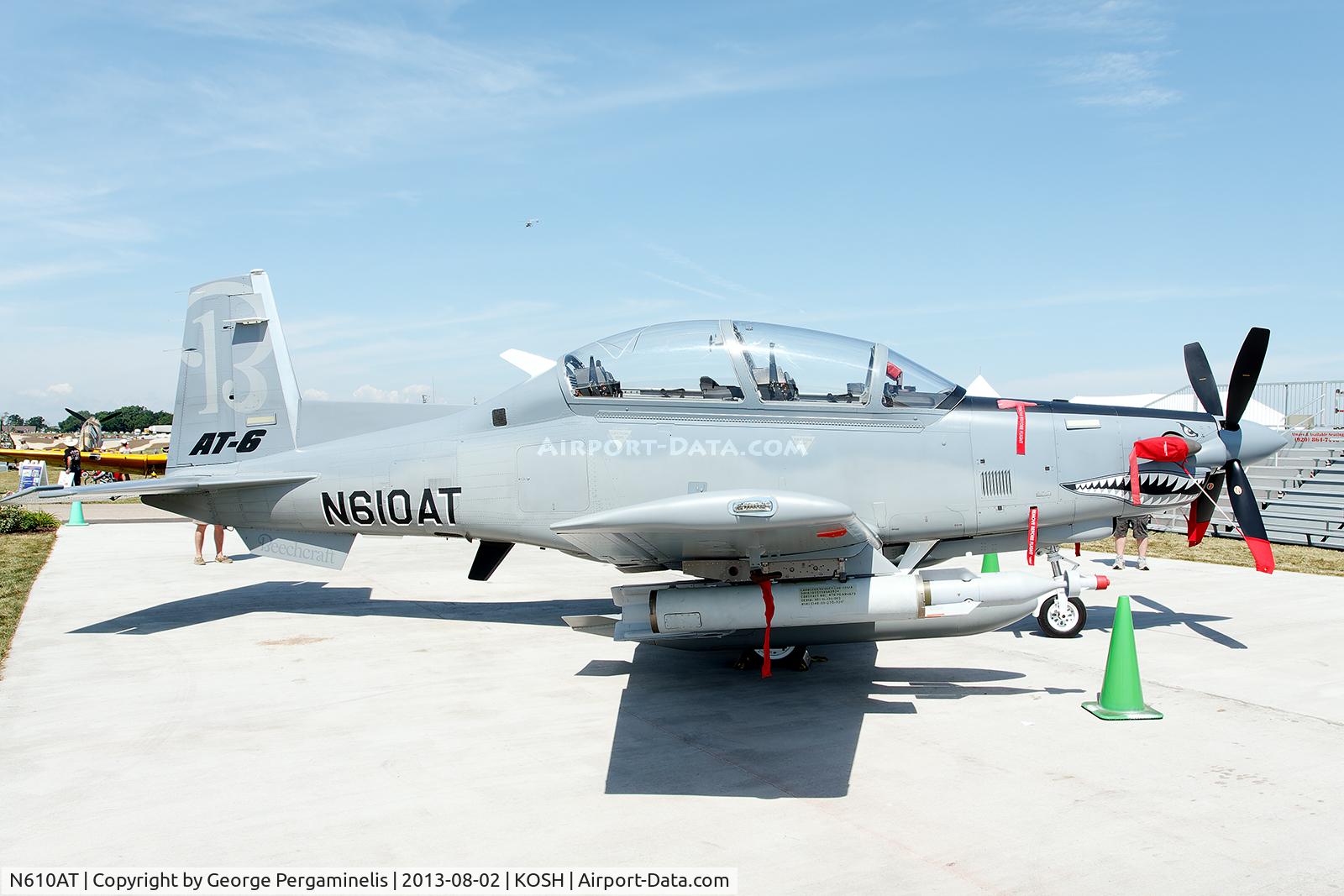 N610AT, 2009 Beechcraft AT-6 Wolverine C/N AT-1, Oshkosh 2013.
