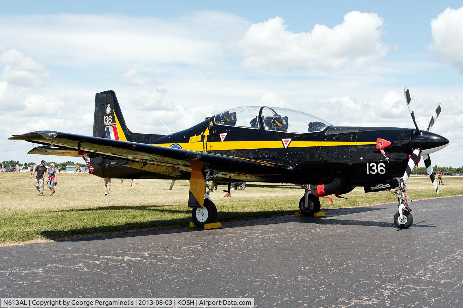 N613AL, 1990 Short S-312 Tucano T1 C/N S2.T2, Oshkosh 2013.