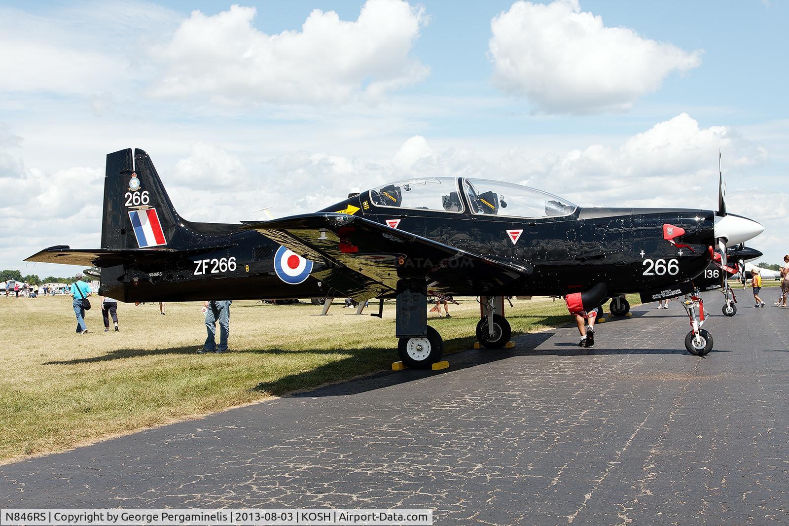 N846RS, 1990 Short S-312 Tucano T1 C/N S056/T50, Oshkosh 2013.
