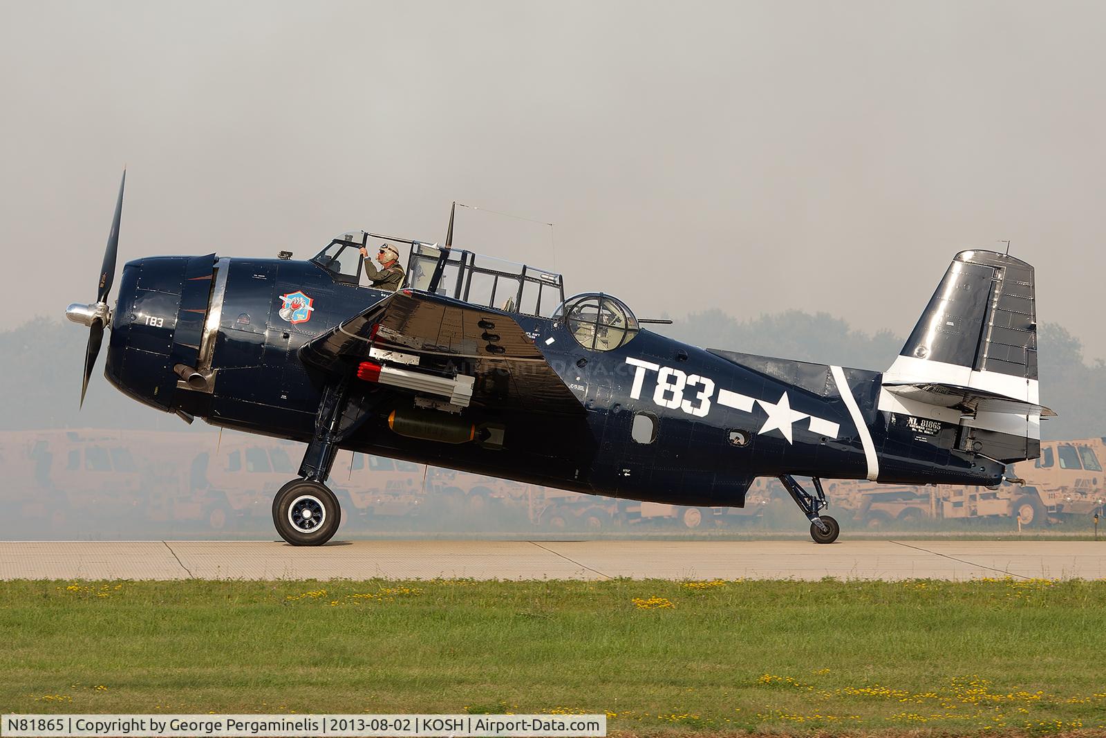 N81865, 1945 Grumman TBM-3E Avenger C/N 5632, Oshkosh 2013.