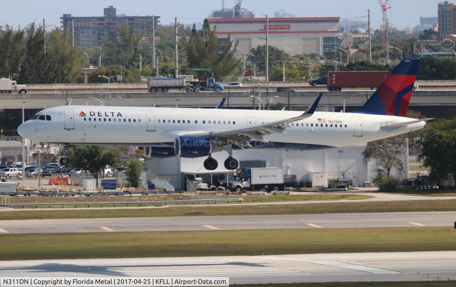 N311DN, 2016 Airbus A321-211 C/N 7304, DAL A321 zx ATL-FLL