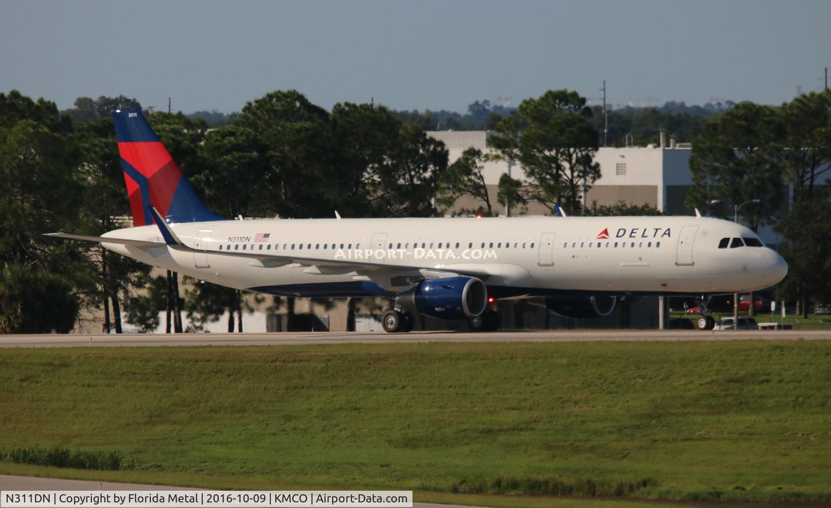 N311DN, 2016 Airbus A321-211 C/N 7304, DAL A321 zx ATL-MCO