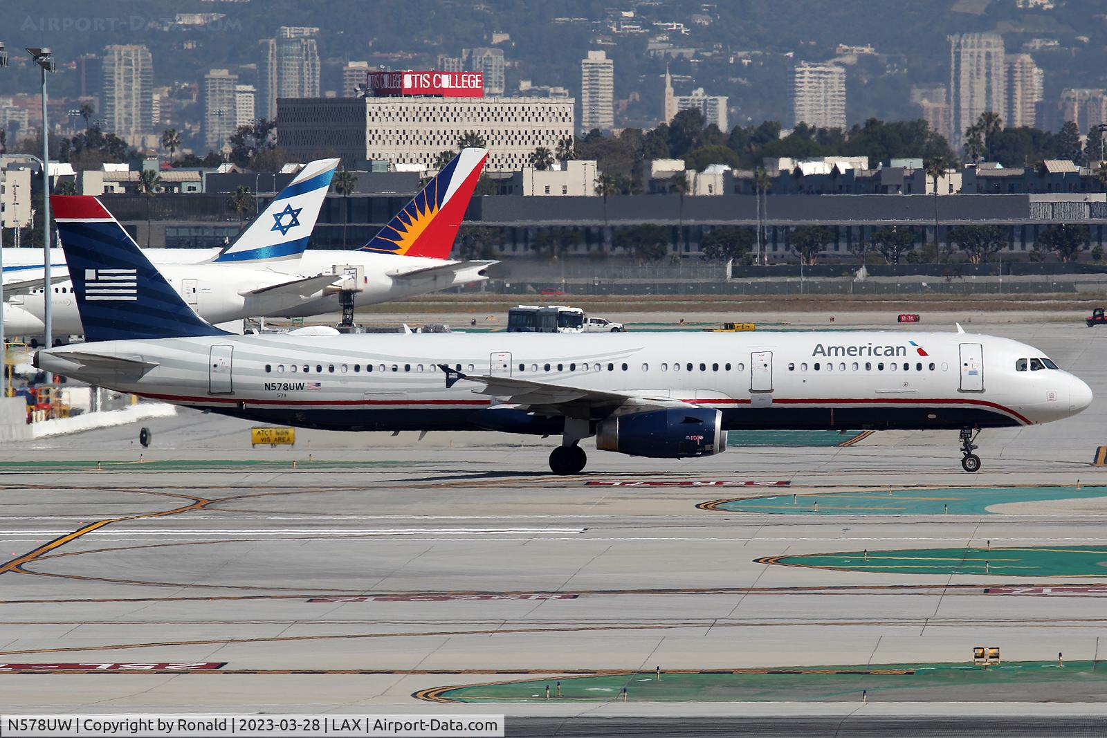 N578UW, 2014 Airbus A321-231 C/N 6035, at lax