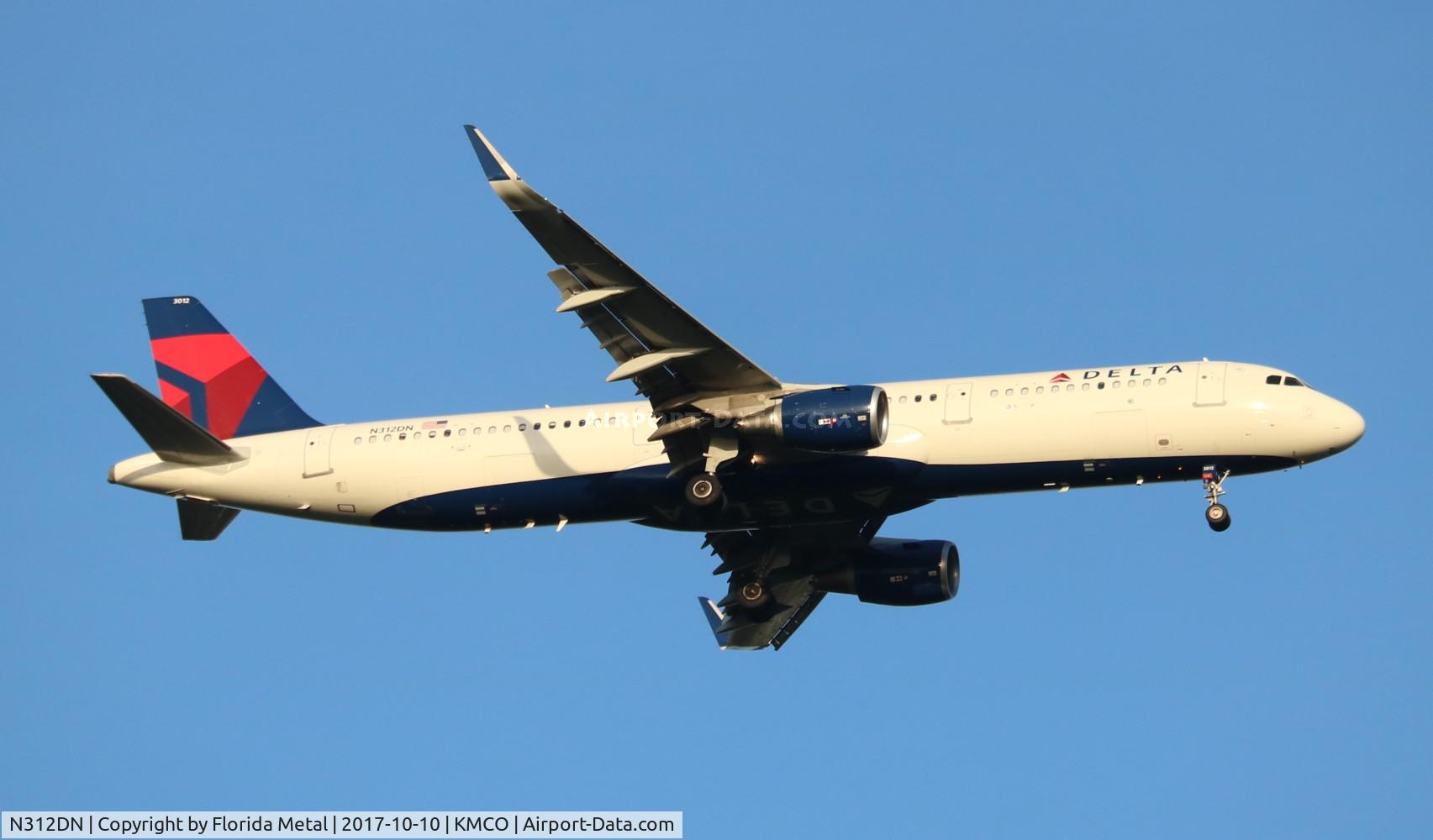 N312DN, 2016 Airbus A321-211 C/N 7364, DAL A321 zx SLC-MCO