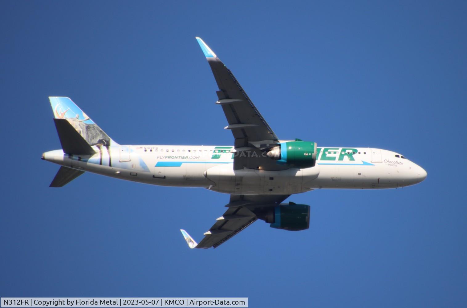 N312FR, 2017 Airbus A320-251N C/N 7768, FFT A32N Chocolate zx SJU-MCO