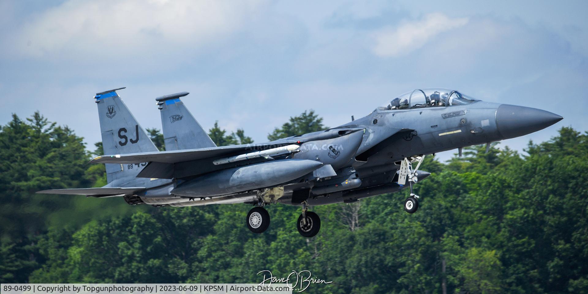 89-0499, 1989 McDonnell Douglas F-15E Strike Eagle C/N 1146/E121, ADLER11 coming in to land RW16