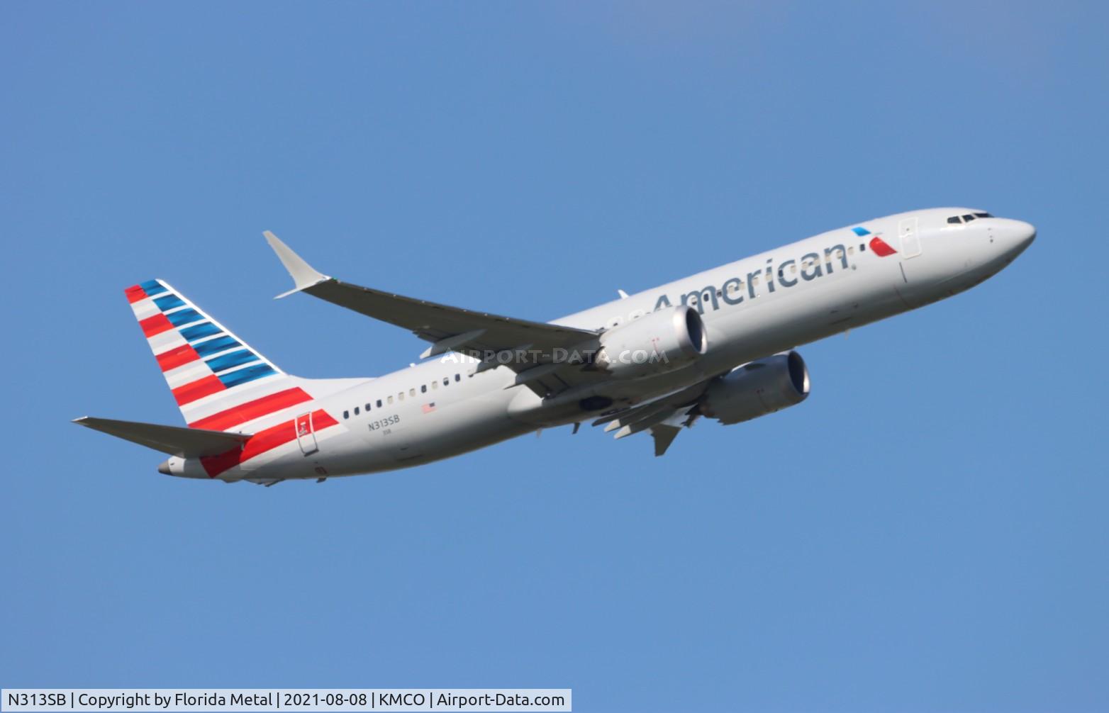 N313SB, 2019 Boeing 737 MAX 8 C/N 44469, AAL 737-8 MAX zx MCO-MIA