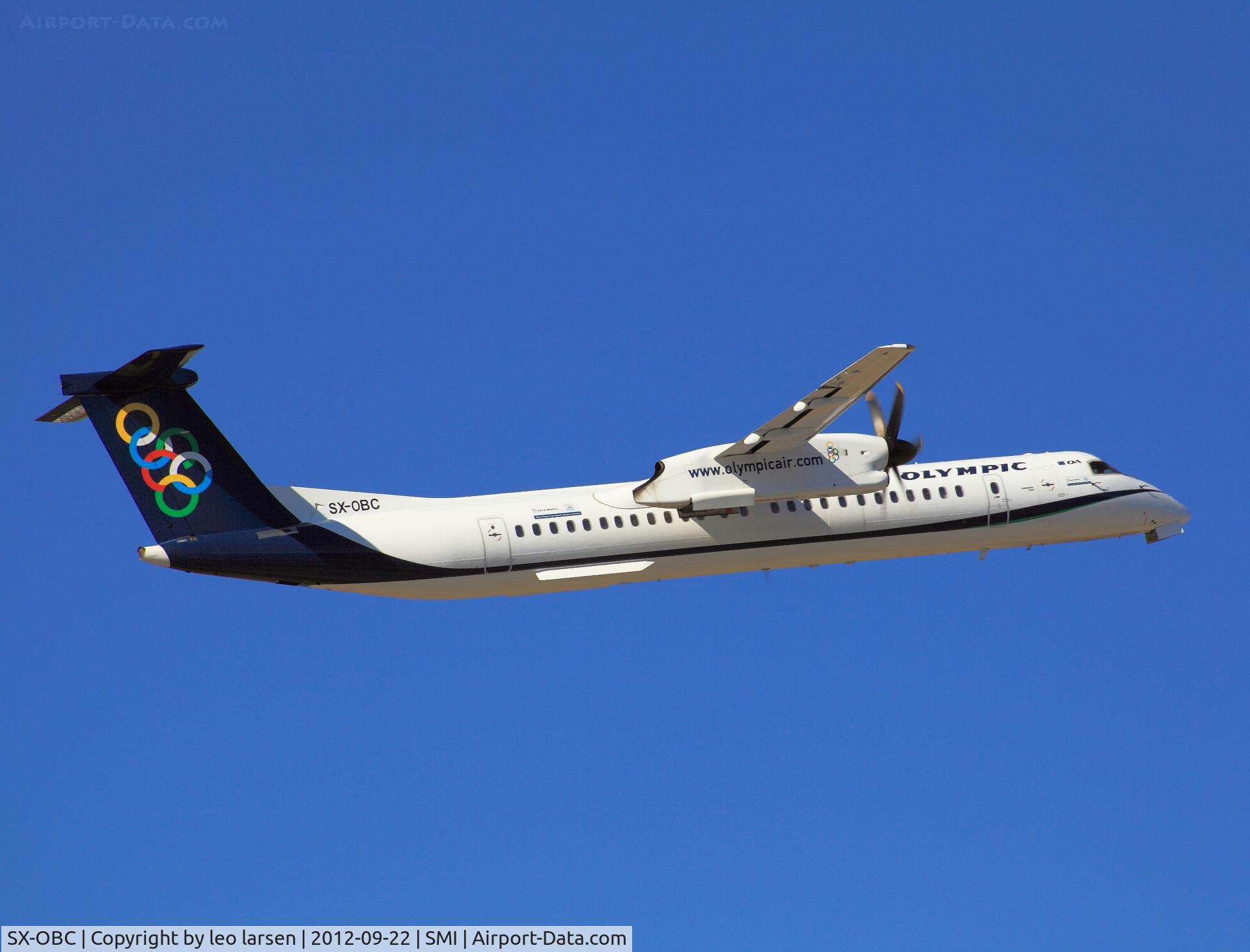 SX-OBC, 2009 De Havilland Canada DHC-8-402Q Dash 8 C/N 4276, Samos 22.9.2012