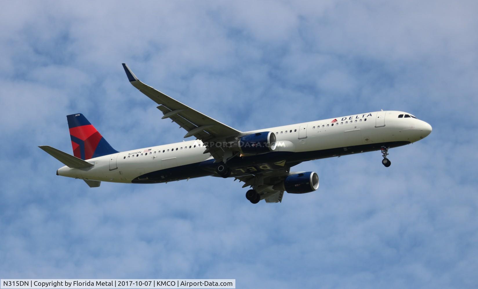 N315DN, 2016 Airbus A321-211 C/N 7436, DAL A321 zx MSP-MCO