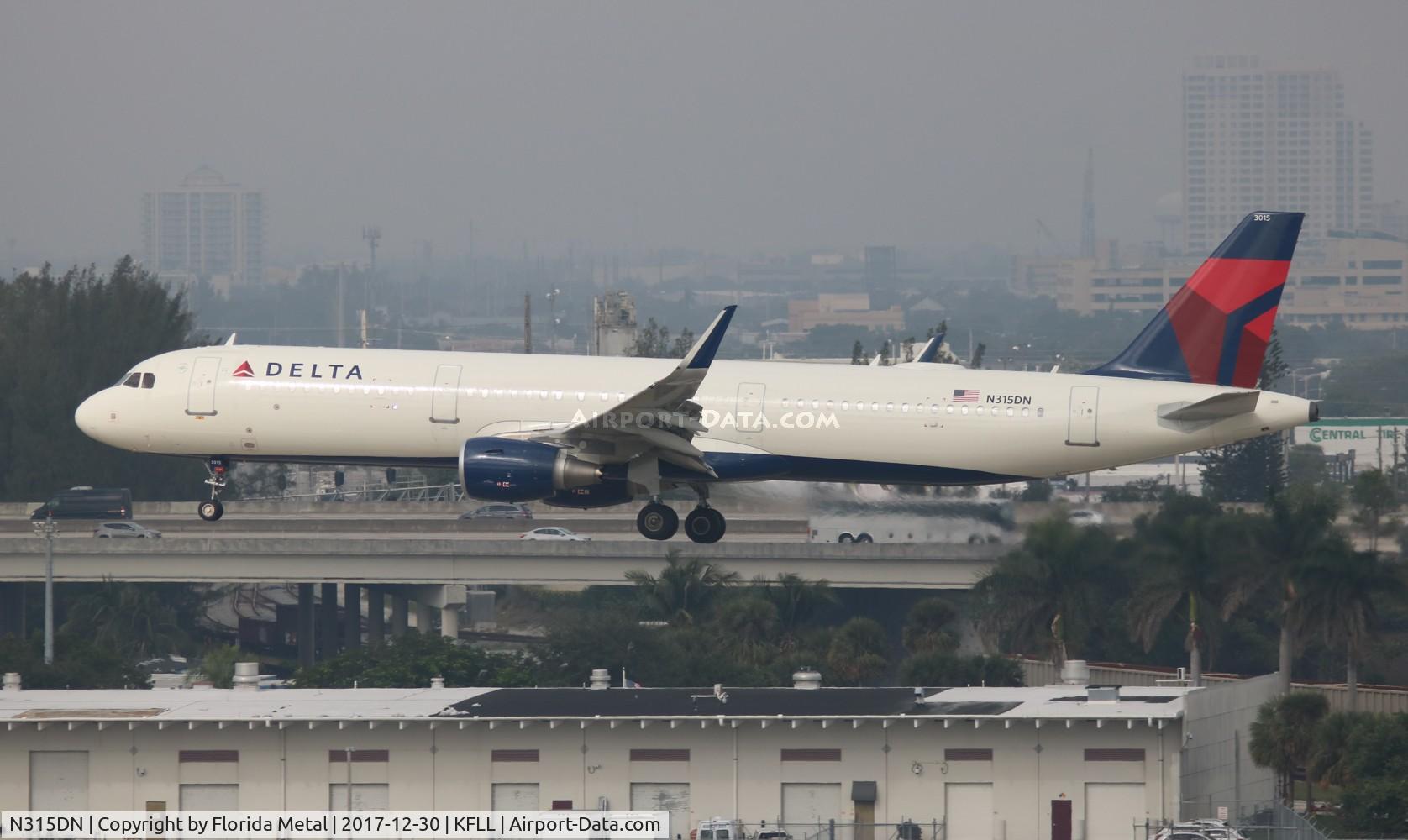 N315DN, 2016 Airbus A321-211 C/N 7436, DAL A321 zx ATL-FLL