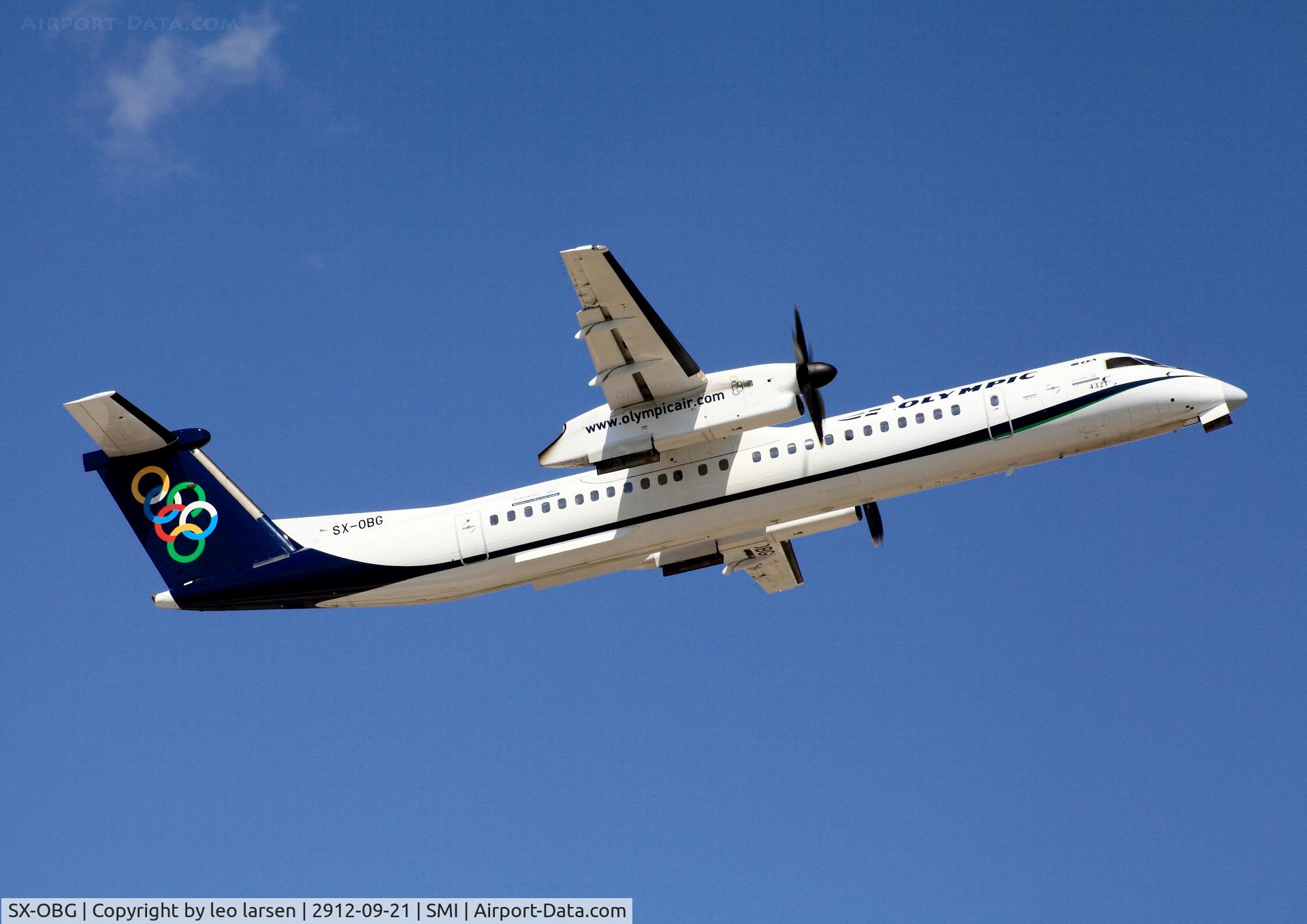 SX-OBG, 2010 De Havilland Canada DHC-8-402Q Dash 8 C/N 4321, Samos 21.9.2012