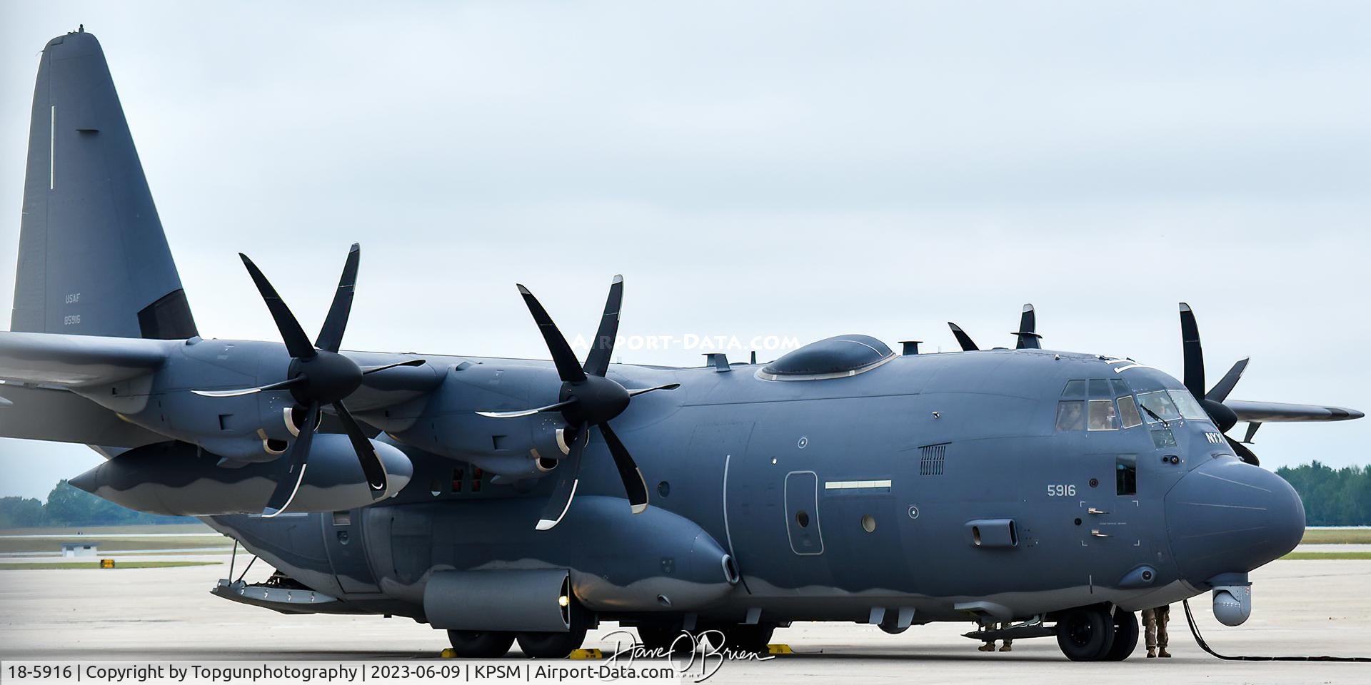 18-5916, 2019 Lockheed Martin AC-130J Ghostrider C/N 382-5916, REACH5916 clearing customs and getting fuel