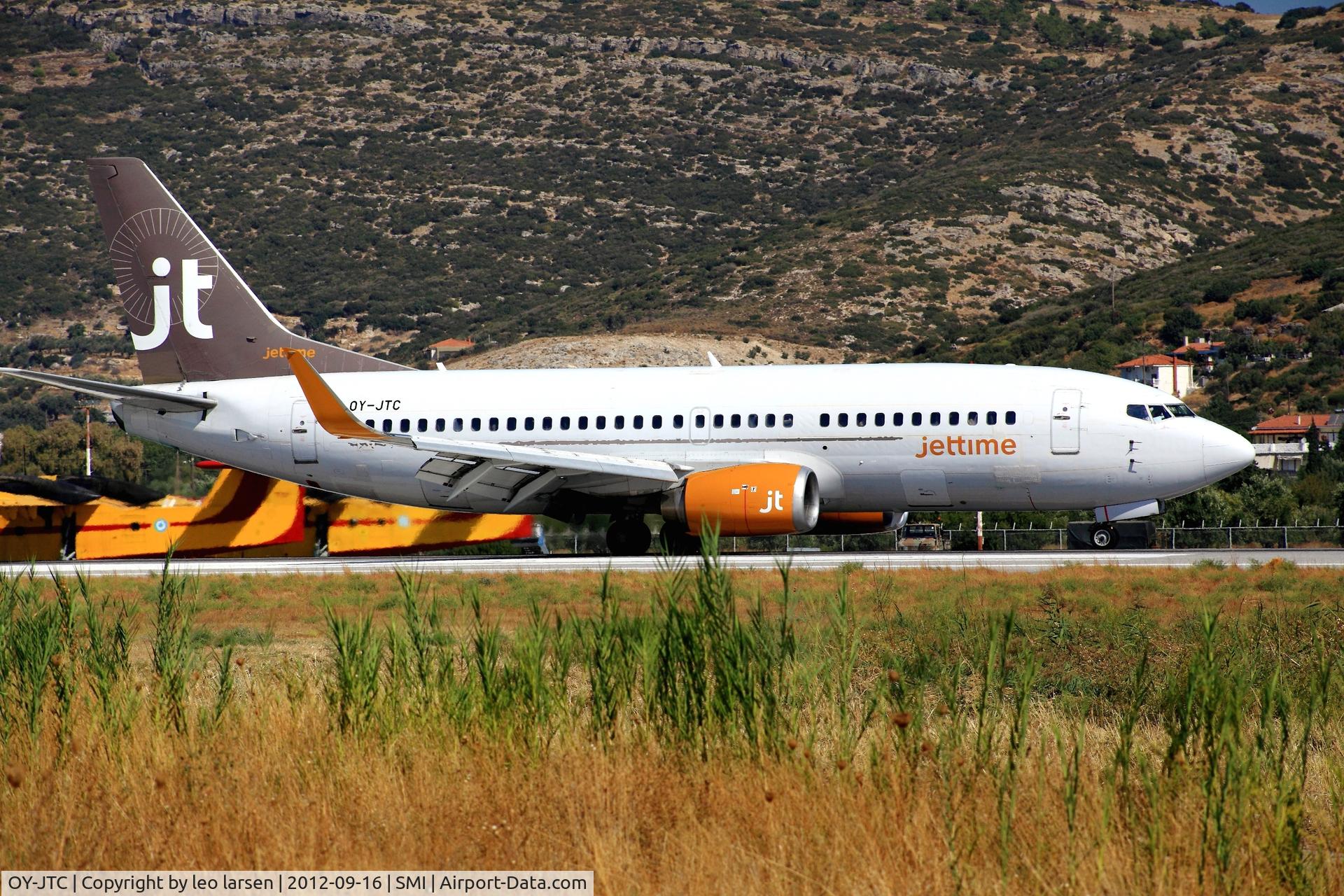 OY-JTC, 1987 Boeing 737-3L9 C/N 23718, Samos 16.9.2012
