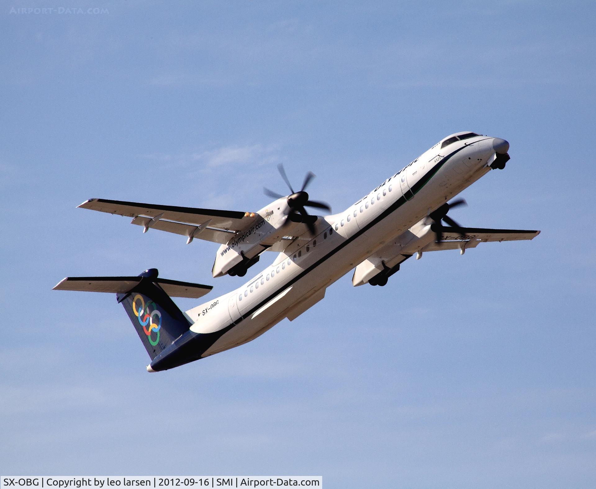 SX-OBG, 2010 De Havilland Canada DHC-8-402Q Dash 8 C/N 4321, Samos 16.9.2012