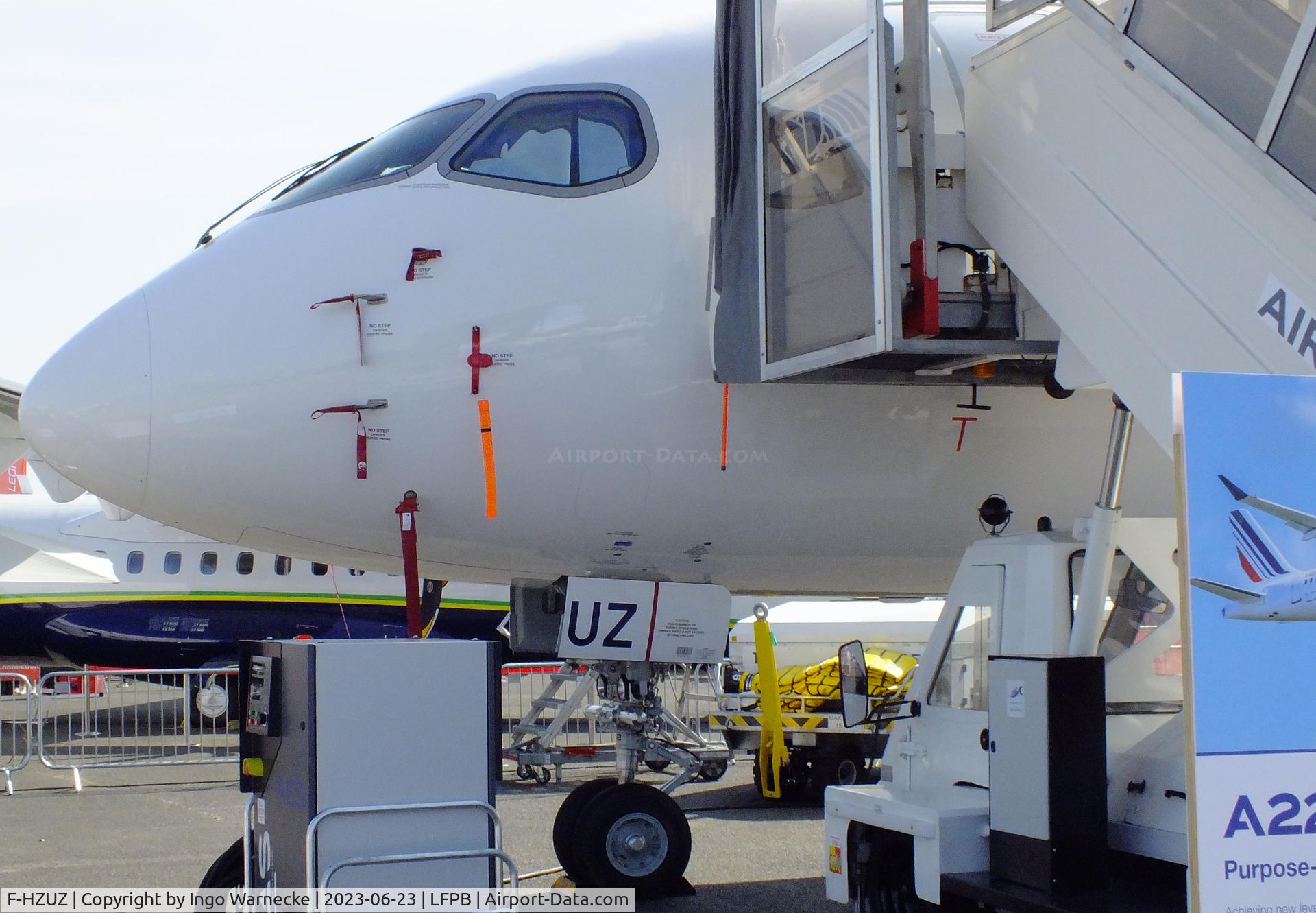F-HZUZ, 2023 Airbus A220-300 C/N 55223, Airbus A220-300 of Air France at the Aerosalon 2023, Paris