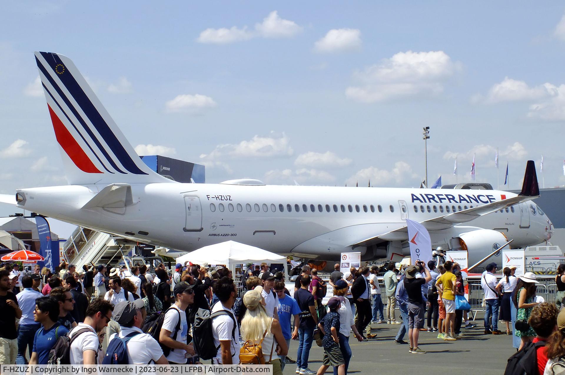 F-HZUZ, 2023 Airbus A220-300 C/N 55223, Airbus A220-300 of Air France at the Aerosalon 2023, Paris