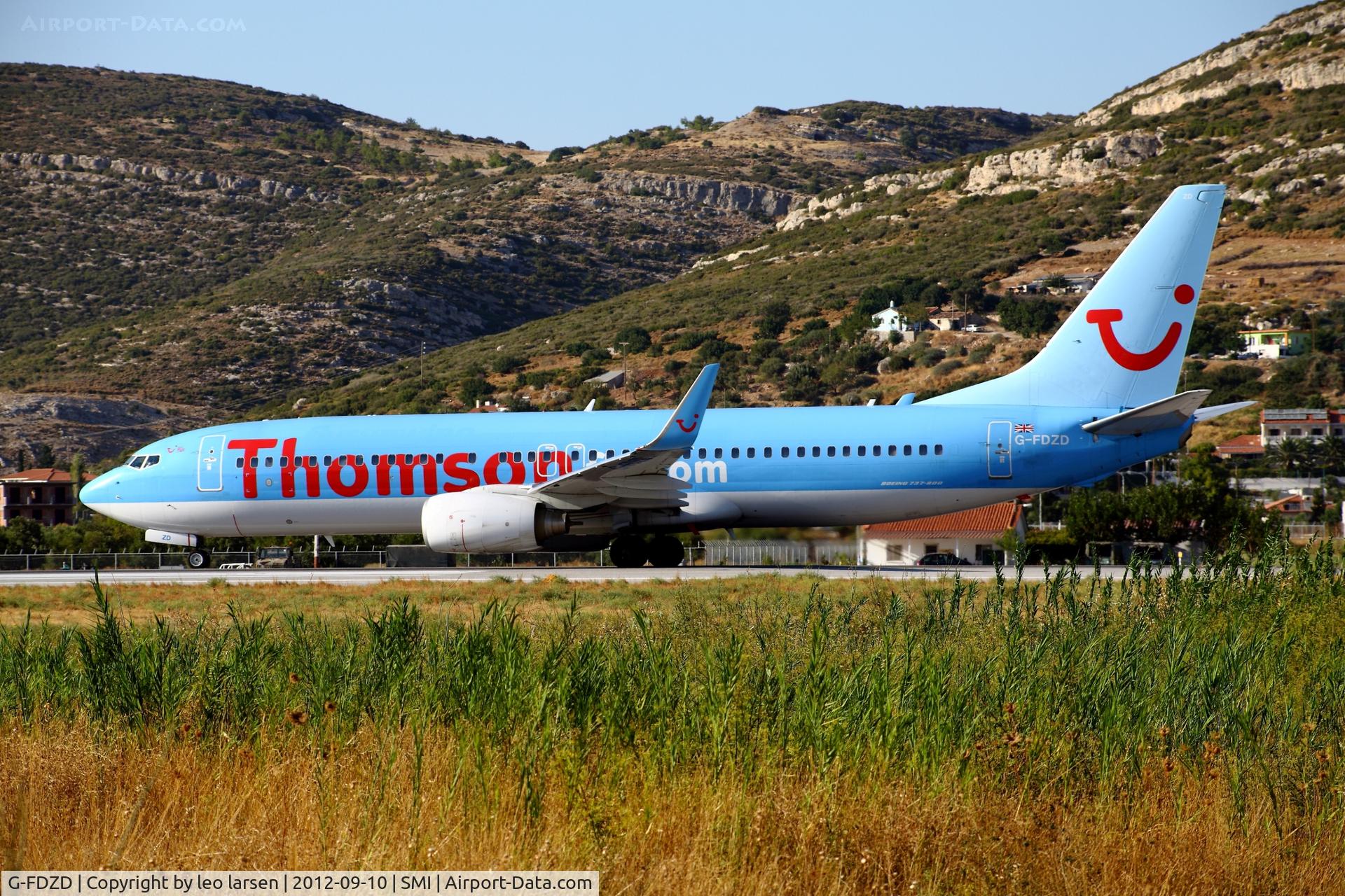 G-FDZD, 2007 Boeing 737-8K5 C/N 35132, Samos 10.9.2012