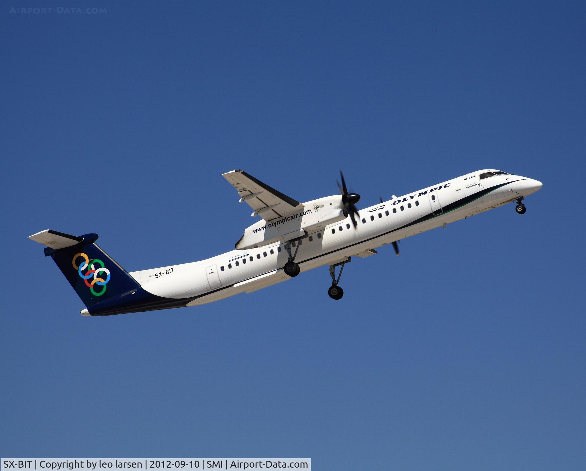 SX-BIT, 2007 De Havilland Canada DHC-8-402Q Dash 8 C/N 4148, Samos 10.9.2012