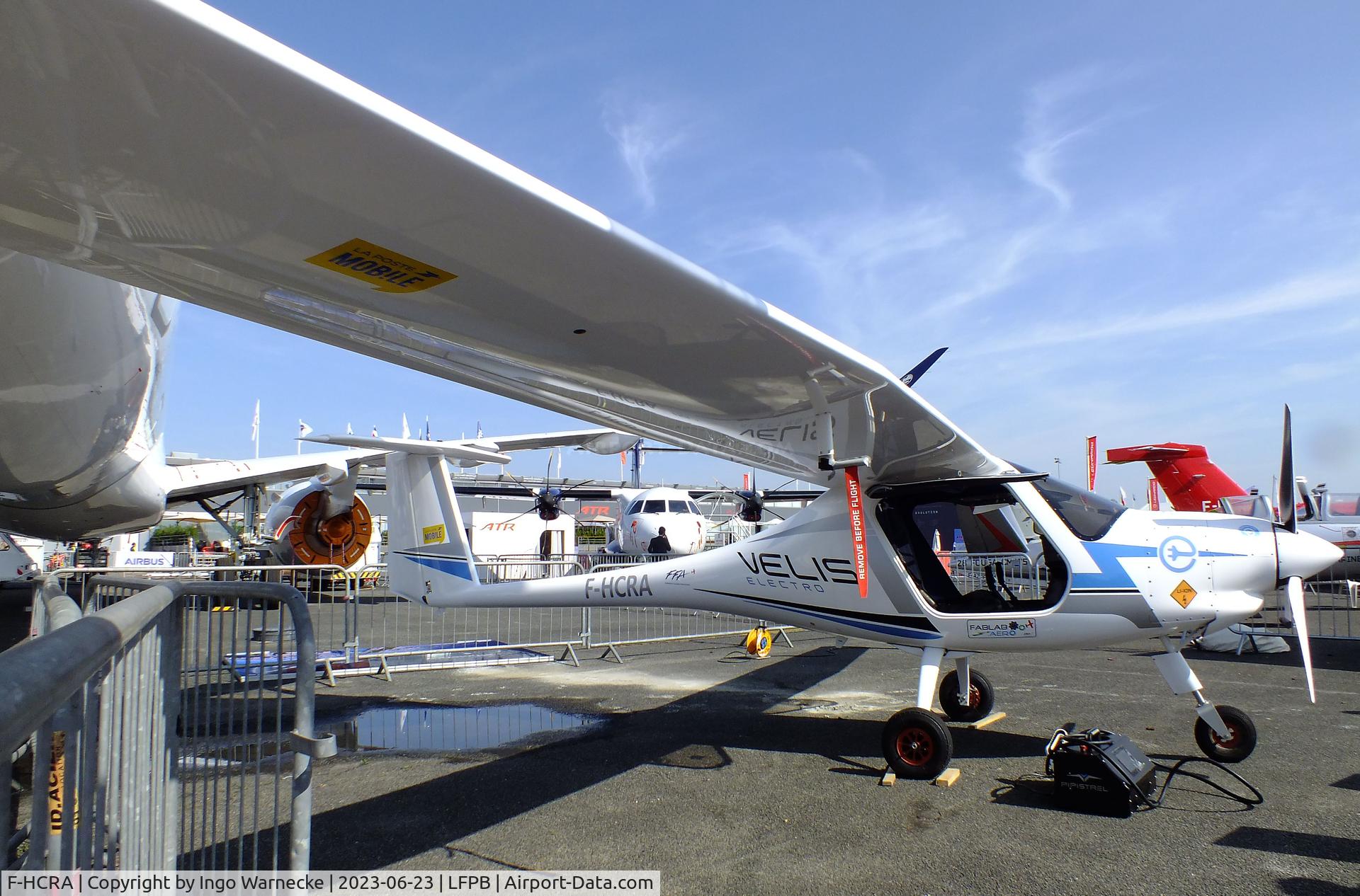 F-HCRA, 2021 Pipistrel Virus SW 128 (Velis Electro) C/N VSW1280017, Pipistrel SW 128 Velis Electro at the Aerosalon 2023, Paris
