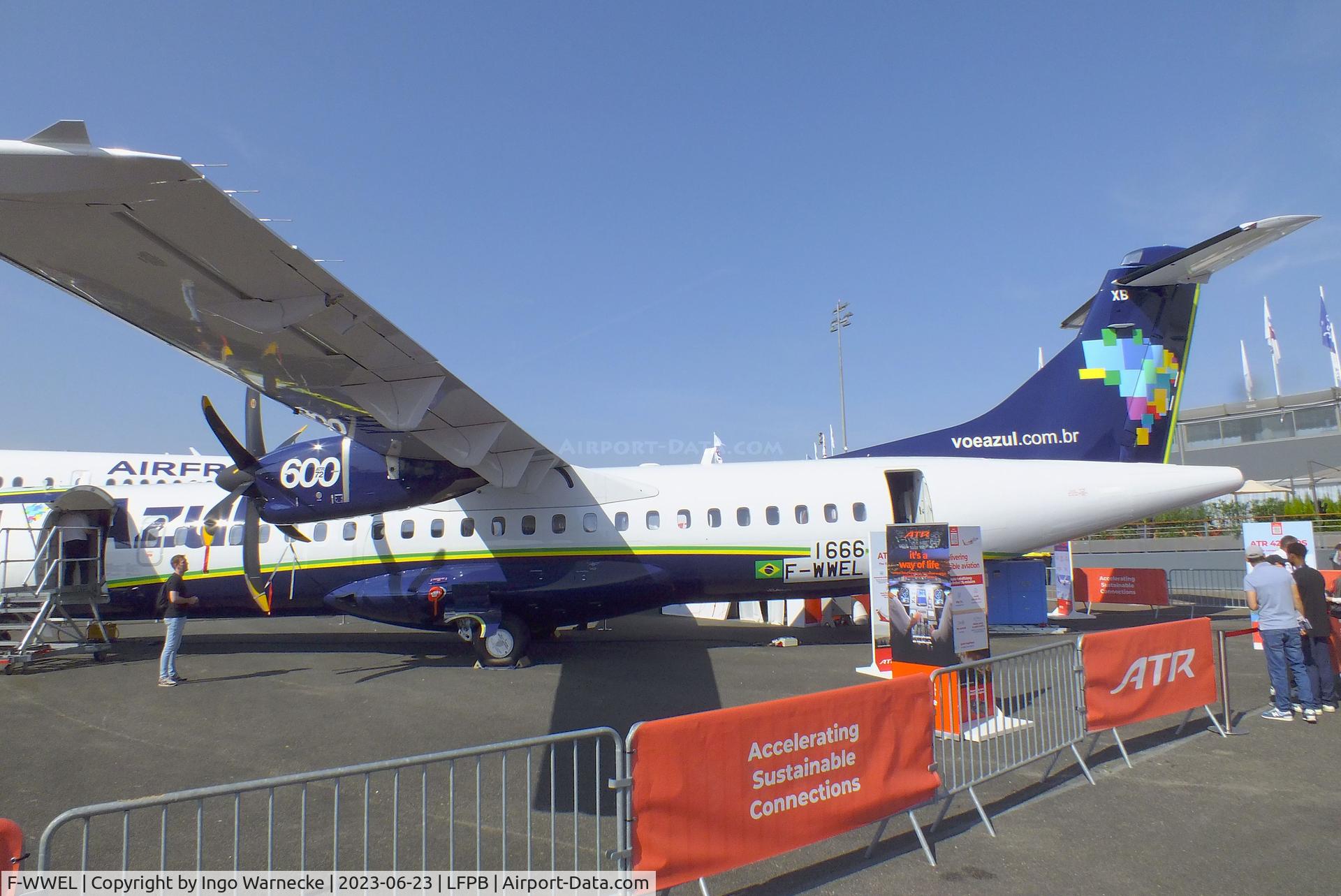 F-WWEL, 2023 ATR 72-600 (72-212A) C/N 1666, ATR 72-600 for Azul Linhas Aéreas at the Aerosalon 2023, Paris