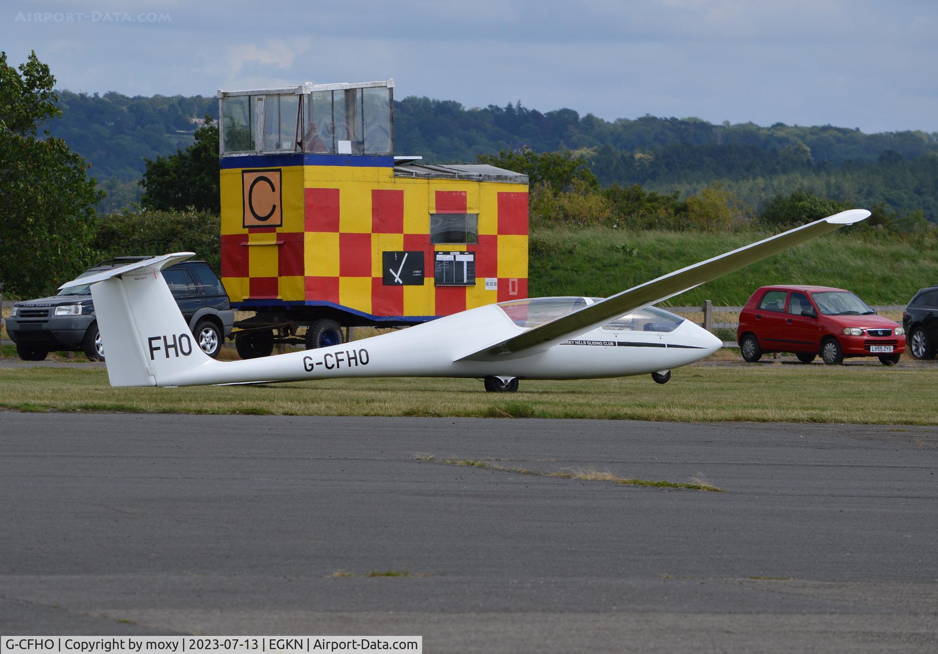 G-CFHO, 1980 Grob G-103 Twin Astir II C/N 3566, Grob G-103 Twin Astir II at RAF Kenley. Ex F-CFHO