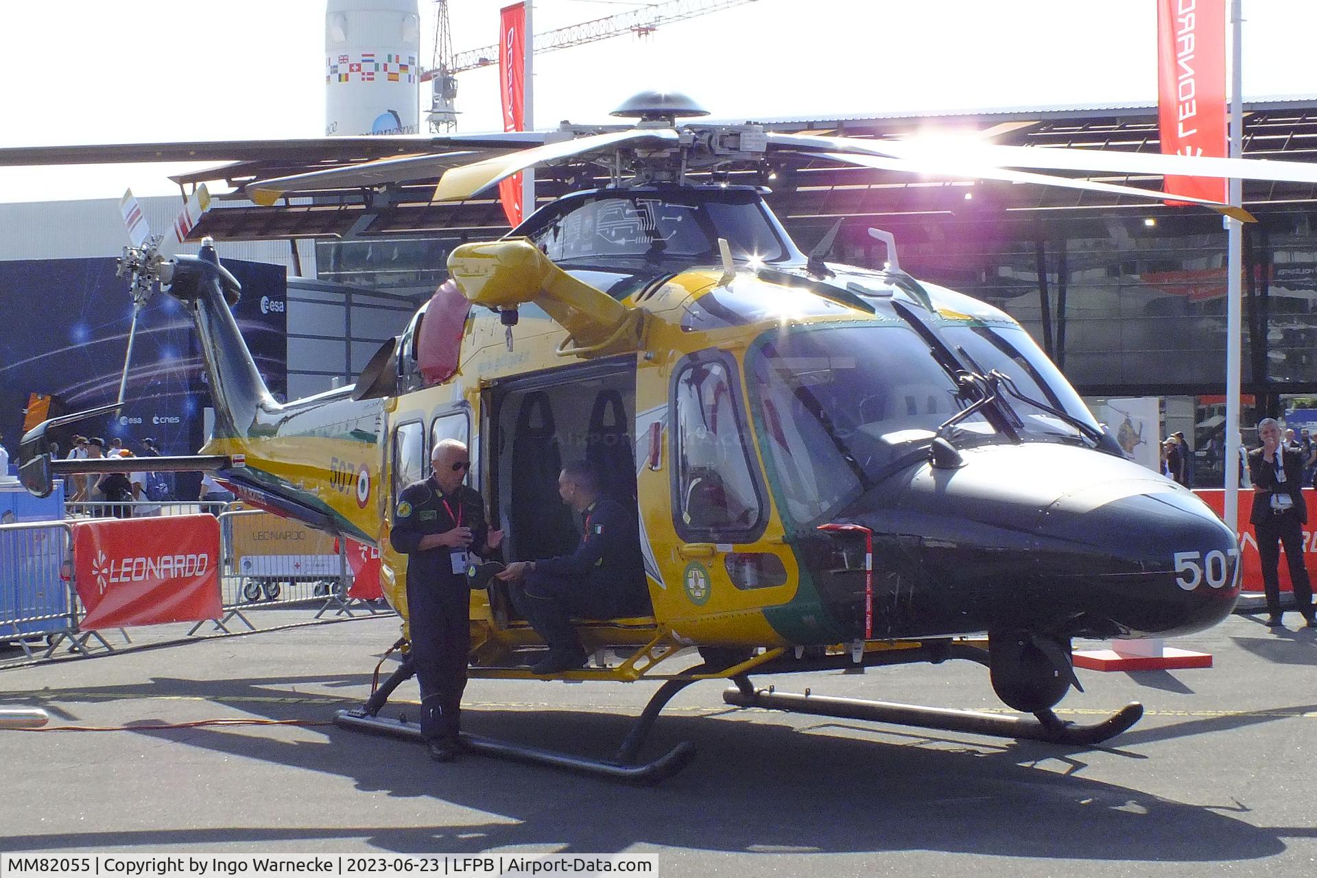 MM82055, Leonardo AW-169M C/N 72005, AgustaWestland (Leonardo) AW169M (UH-169A) of Guardia di Finanza at the Aerosalon 2023, Paris