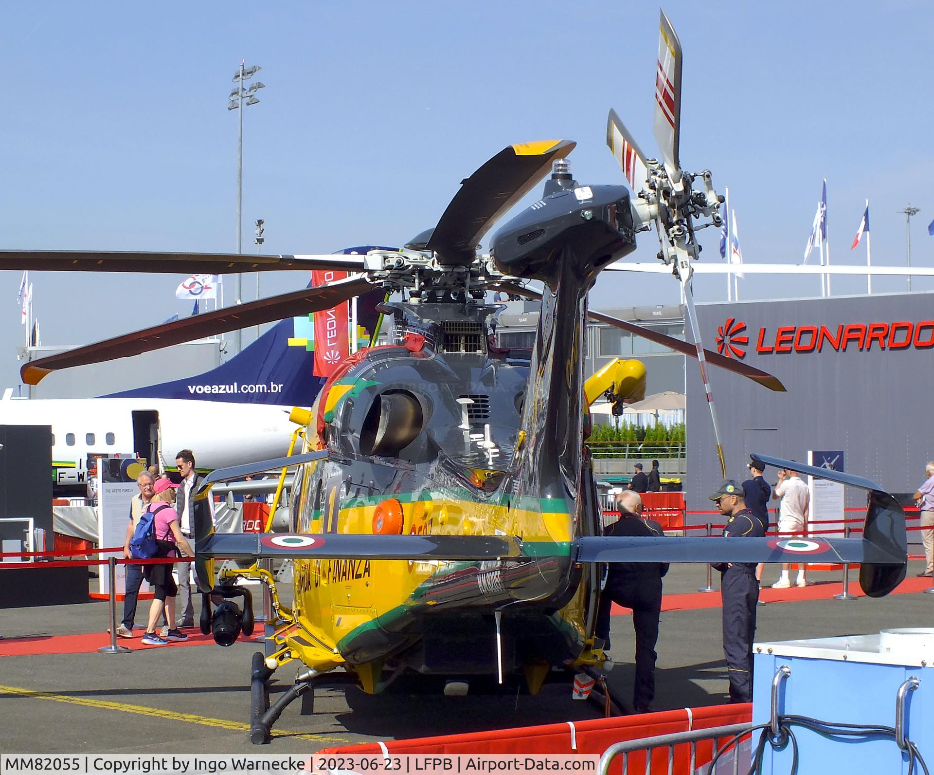 MM82055, Leonardo AW-169M C/N 72005, AgustaWestland (Leonardo) AW169M (UH-169A) of Guardia di Finanza at the Aerosalon 2023, Paris