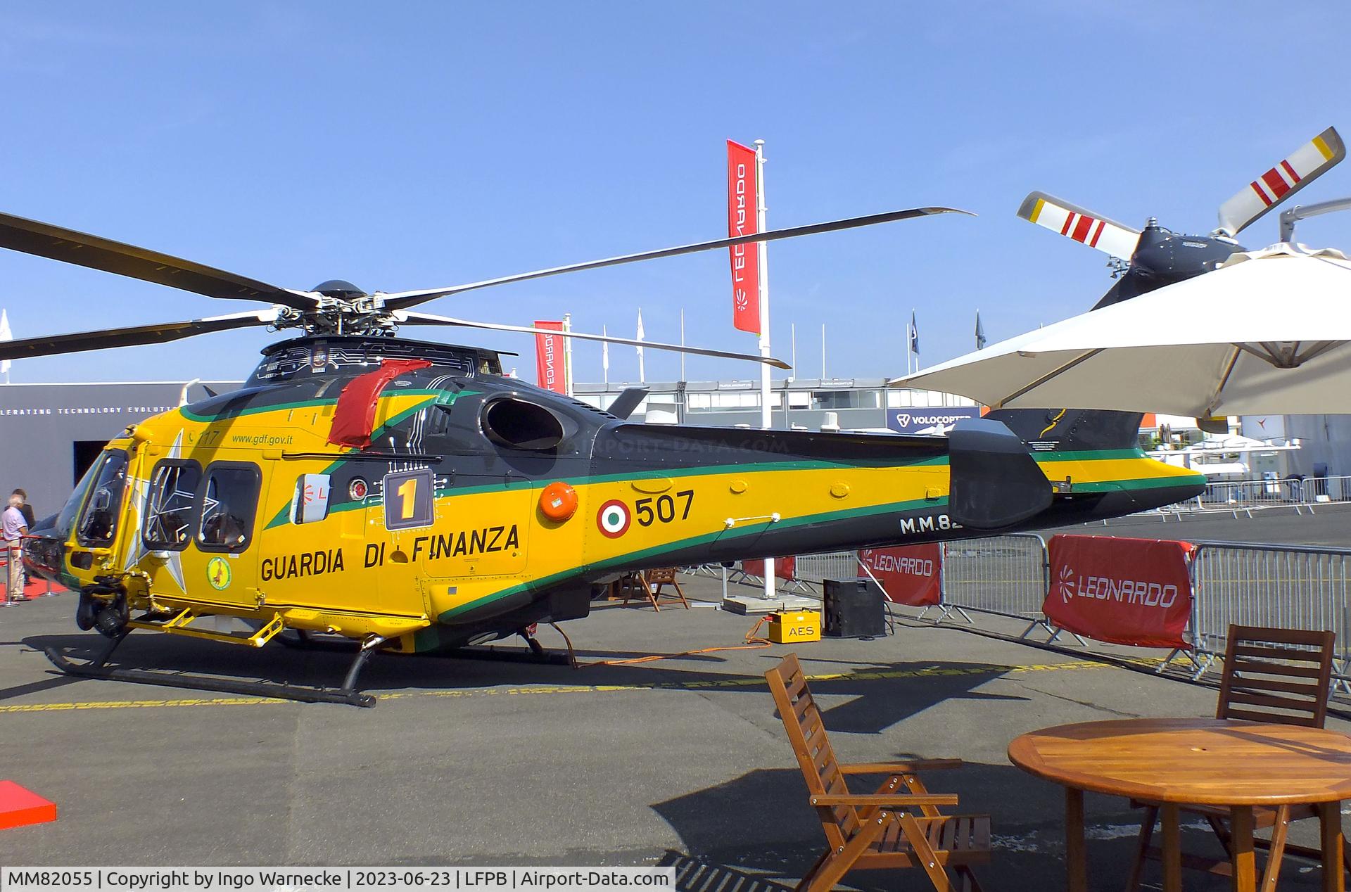 MM82055, Leonardo AW-169M C/N 72005, AgustaWestland (Leonardo) AW169M (UH-169A) of Guardia di Finanza at the Aerosalon 2023, Paris