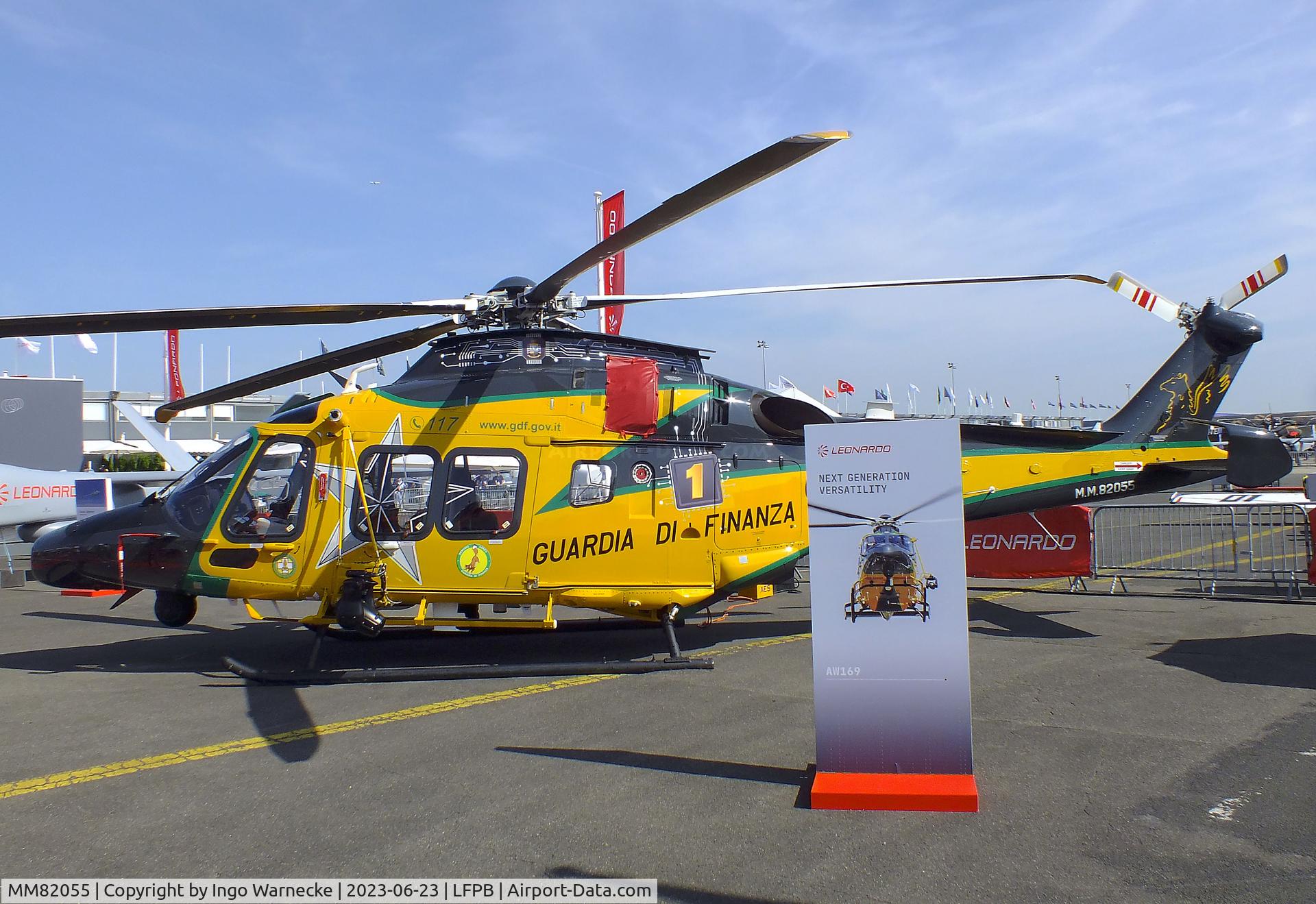 MM82055, Leonardo AW-169M C/N 72005, AgustaWestland (Leonardo) AW169M (UH-169A) of Guardia di Finanza at the Aerosalon 2023, Paris