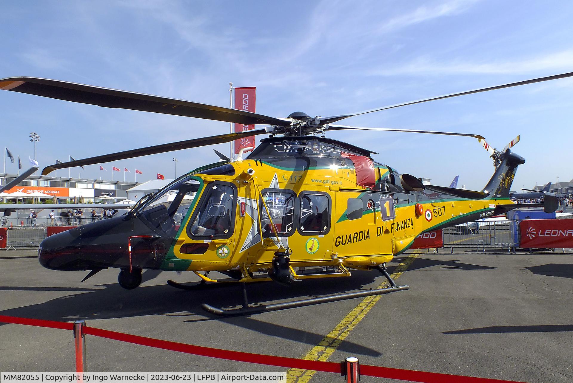 MM82055, Leonardo AW-169M C/N 72005, AgustaWestland (Leonardo) AW169M (UH-169A) of Guardia di Finanza at the Aerosalon 2023, Paris
