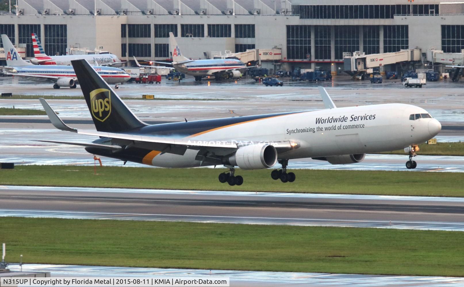 N315UP, 1996 Boeing 767-34AF C/N 27743, UPS 767-300F zx PHL-MIA