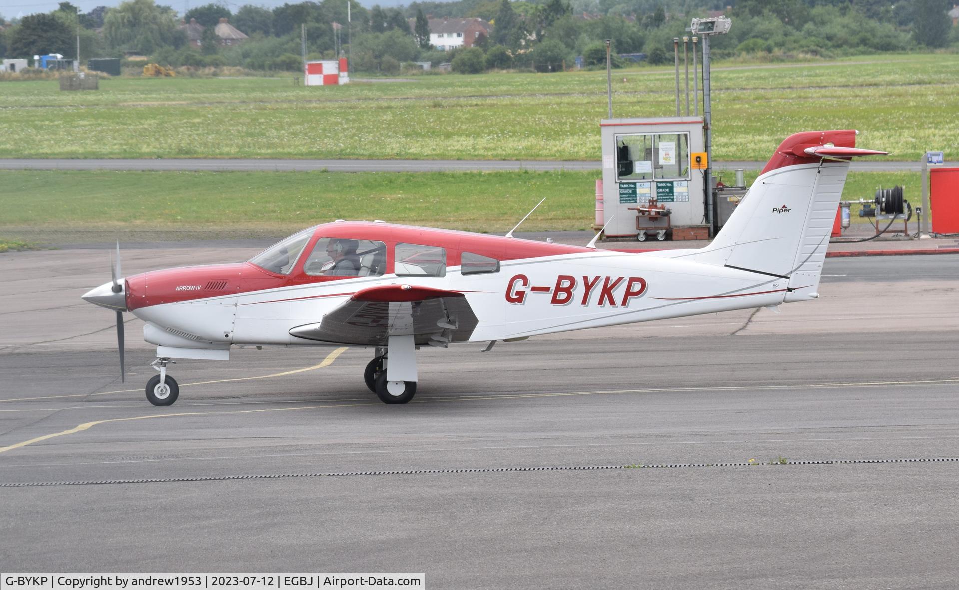 G-BYKP, 1979 Piper PA-28RT-201T Turbo Arrow IV C/N 28R-7931029, G-BYKP at Gloucestershire Airport.