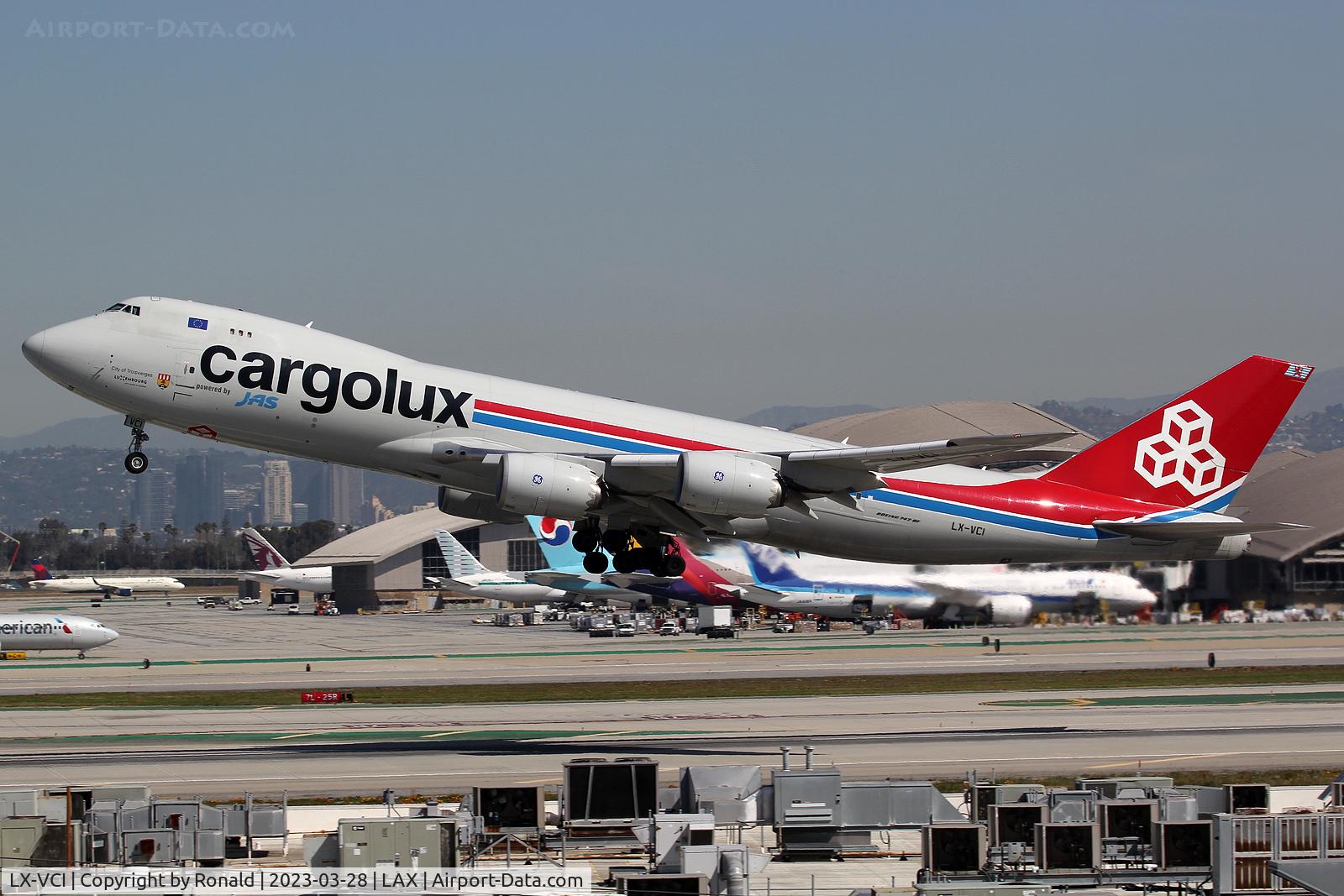 LX-VCI, 2013 Boeing 747-8R7F C/N 35822, at lax