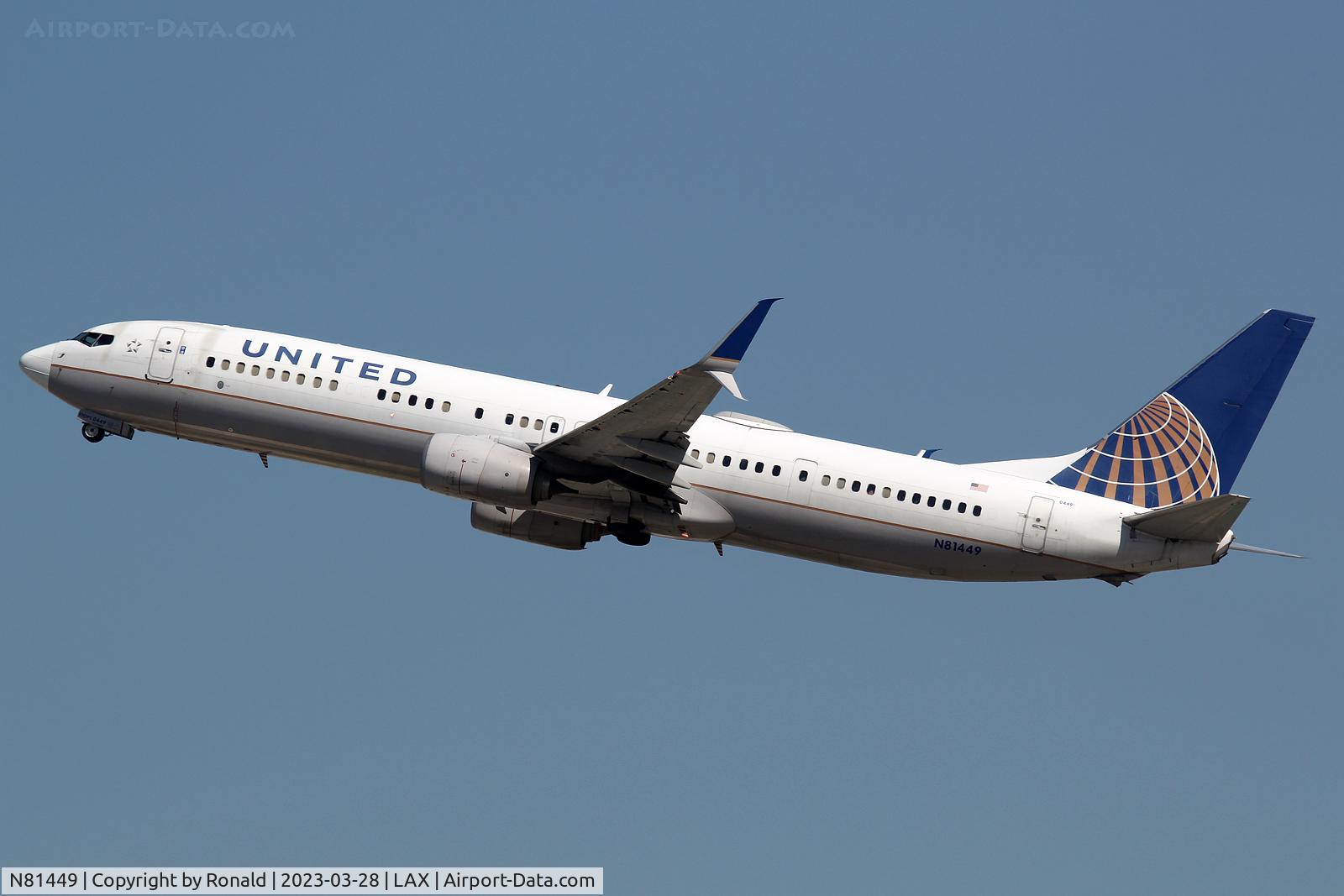 N81449, 2009 Boeing 737-924/ER C/N 31651, at lax