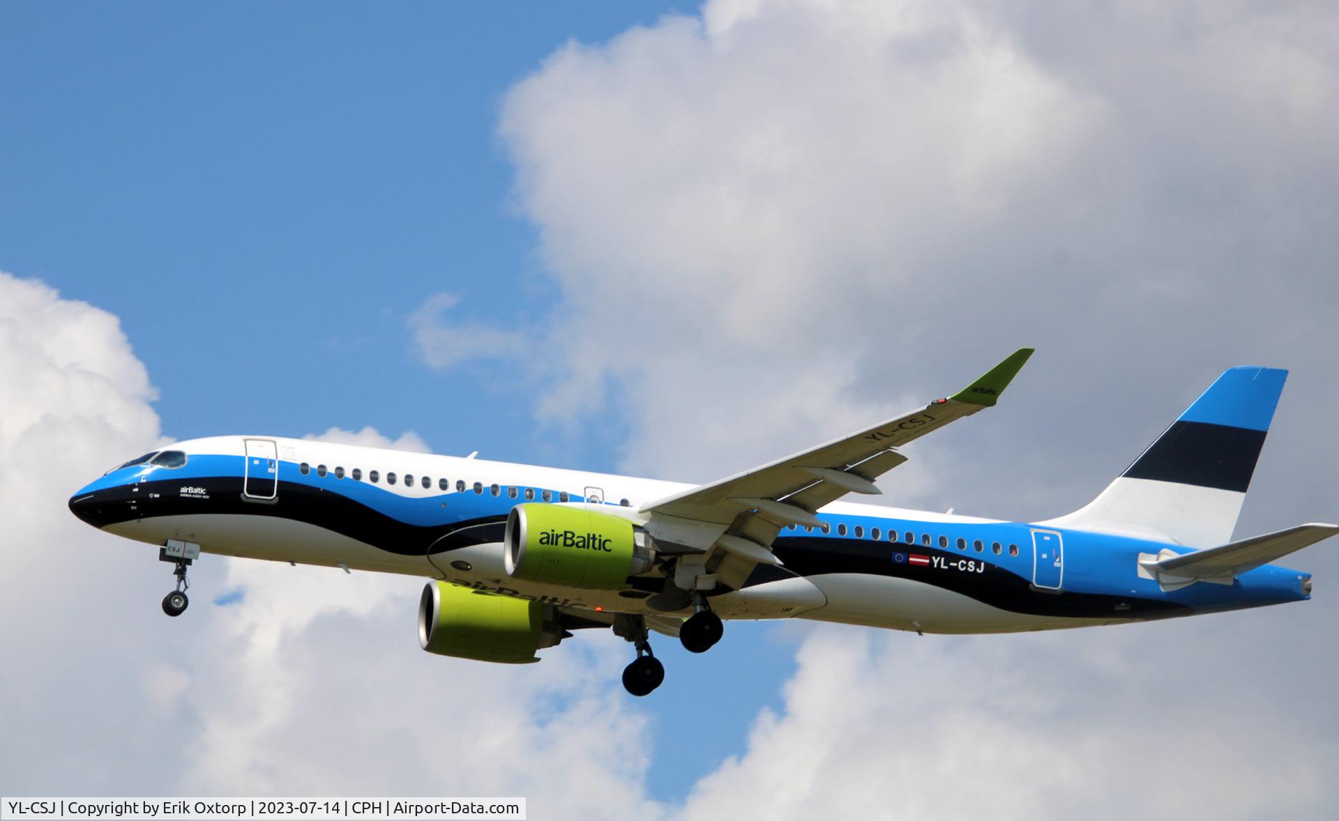 YL-CSJ, 2018 Bombardier CSeries CS300 (BD-500-1A11) C/N 55038, YL-CSJ landing rw 22L