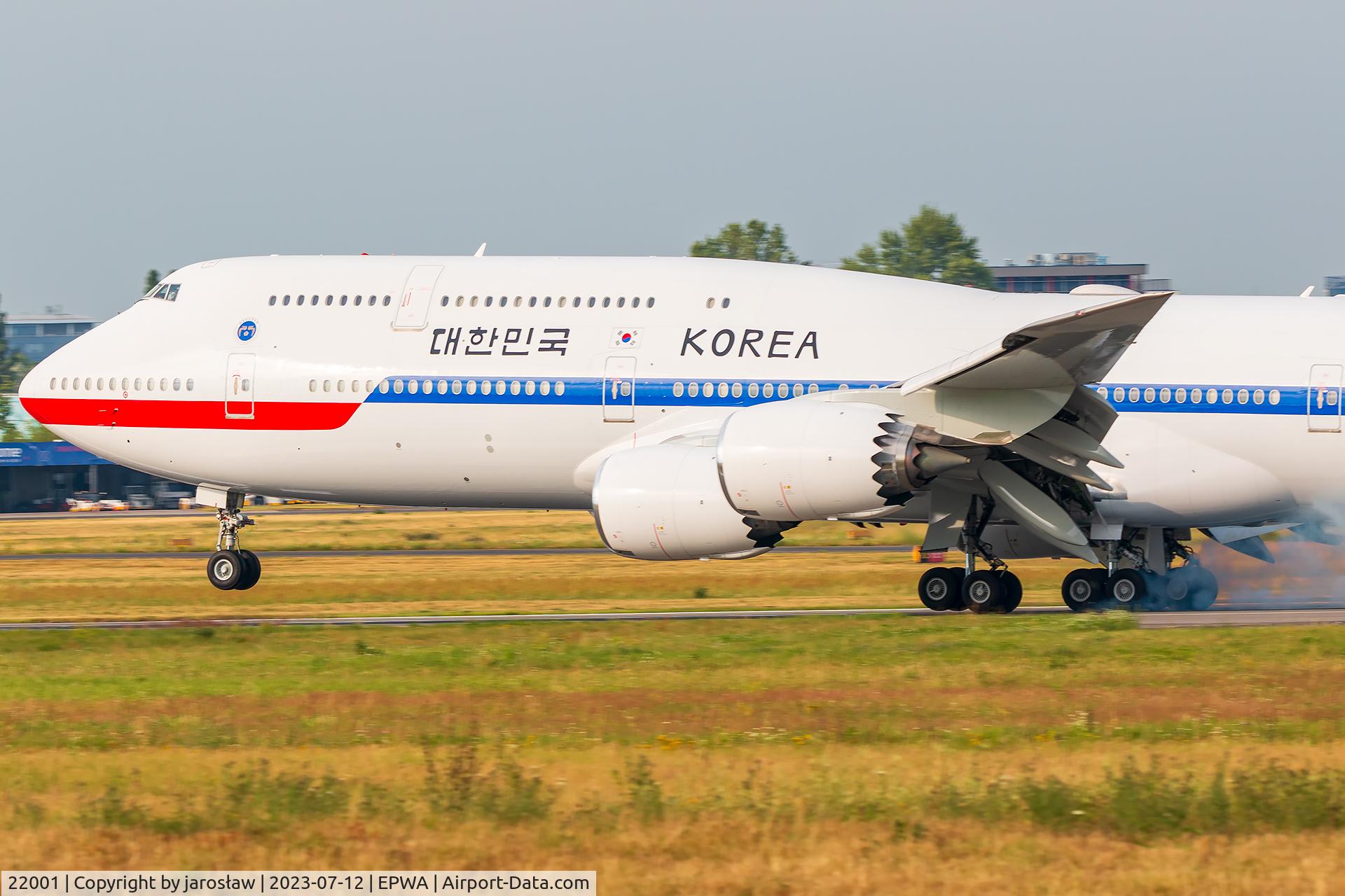 HL7643, 2017 Boeing 747-8 C/N 60410, Wizyta w Warszawie Boeing 747-8B5 22001 Government of South Korea
